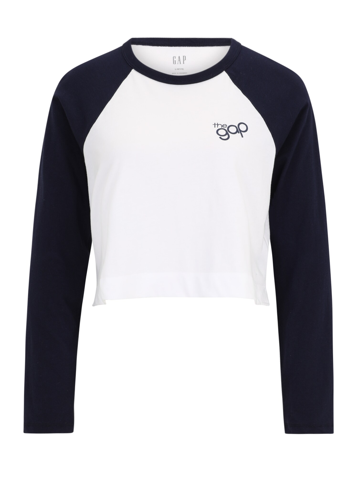 Gap Petite Tricou  bleumarin / alb