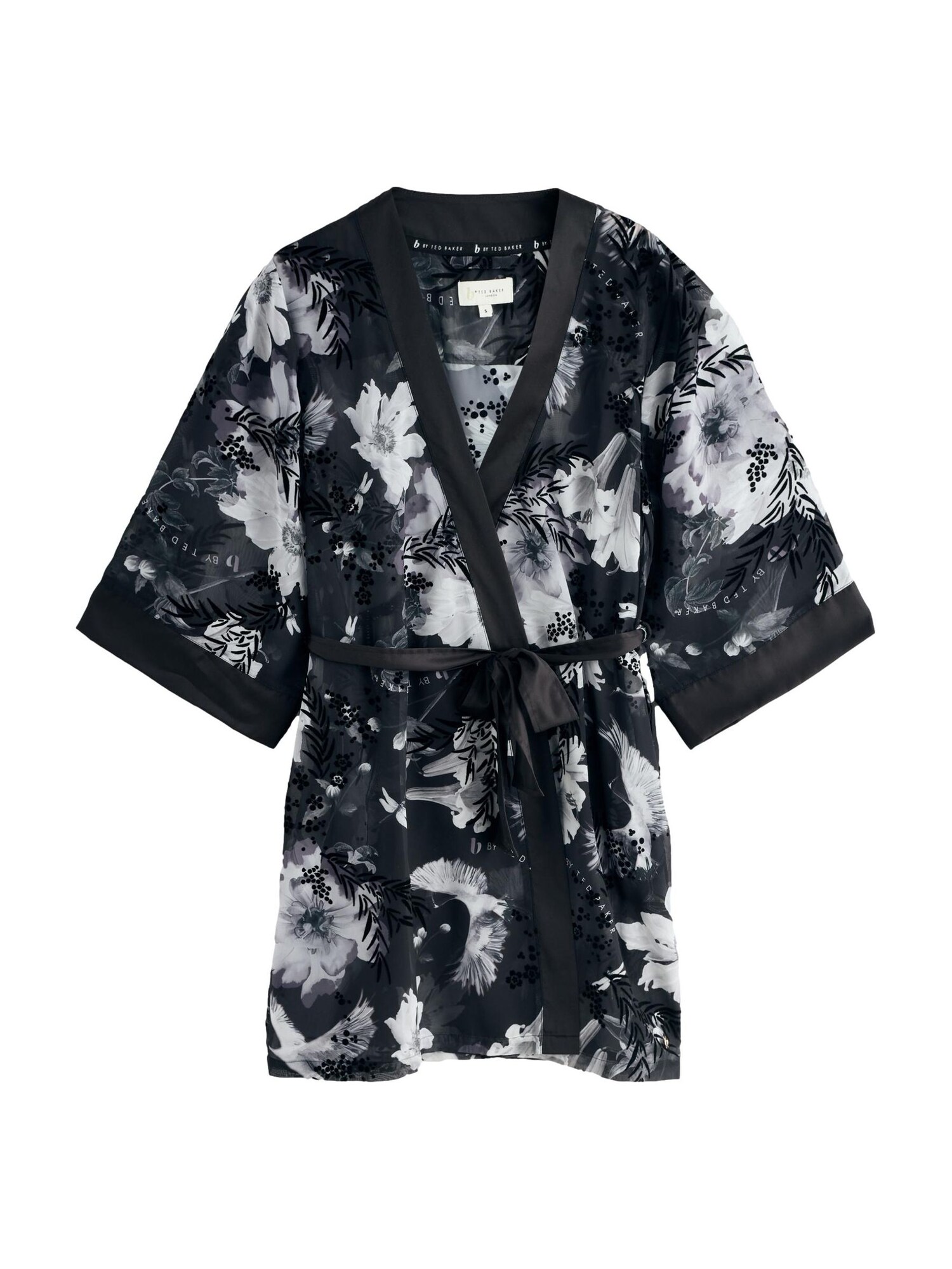 B by Ted Baker Halat pentru dimineață  gri deschis / gri închis / negru / alb