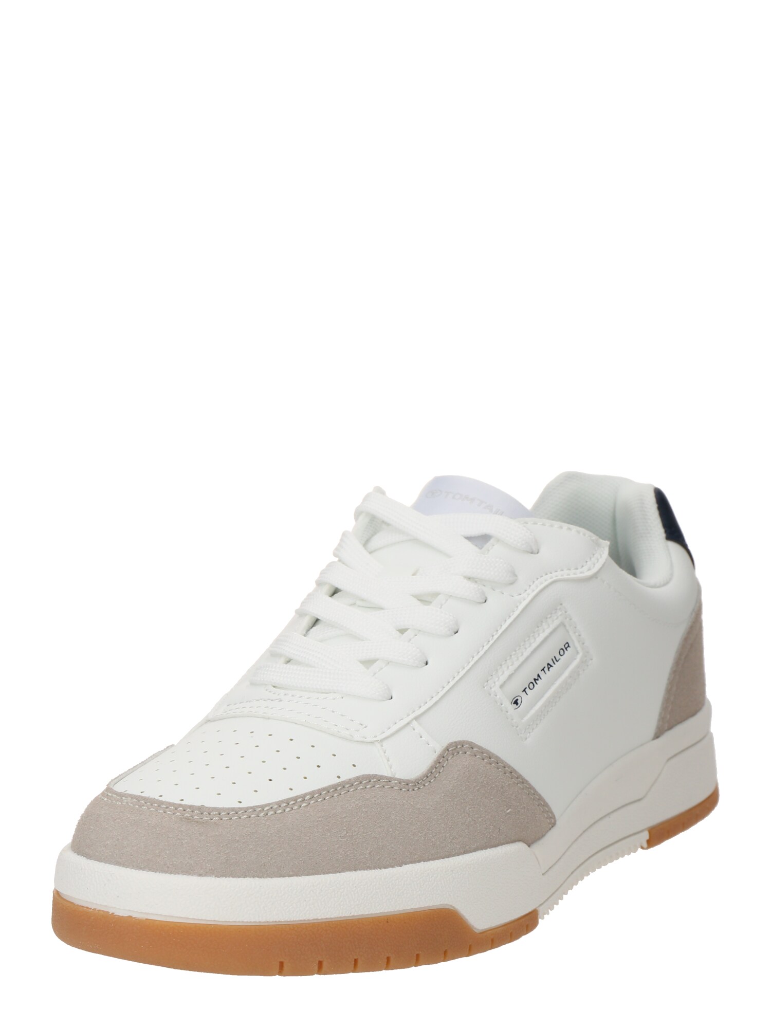 TOM TAILOR Sneaker low  bej închis / alb