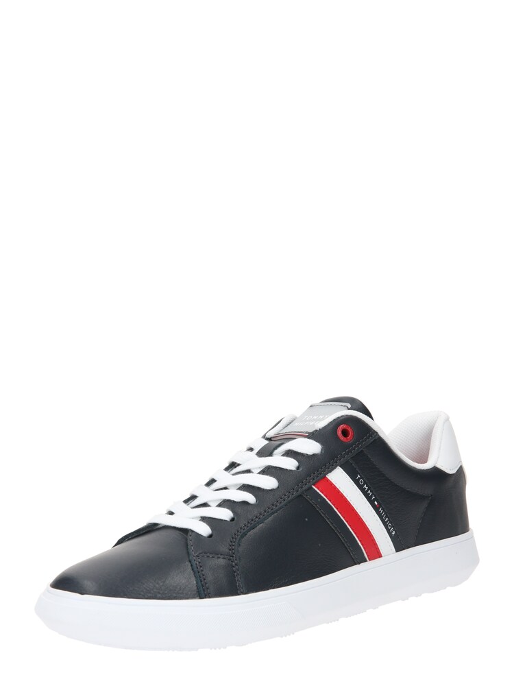 TOMMY HILFIGER Sneaker 'Essential' Herren Größe 44 dunkelblau / rot / weiß