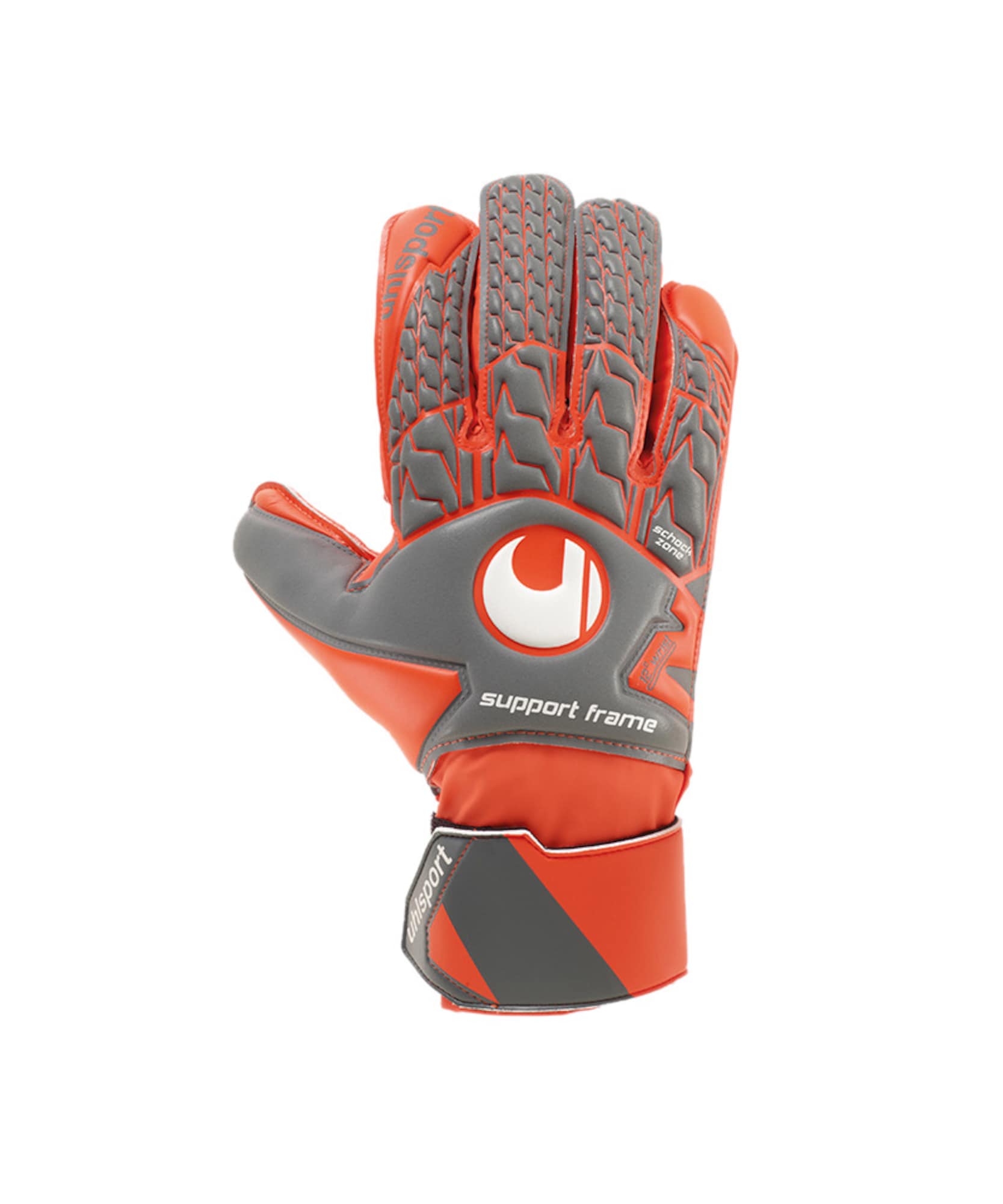UHLSPORT Mănuși sport Tensiongreen Soft SF  gri / roșu orange / alb