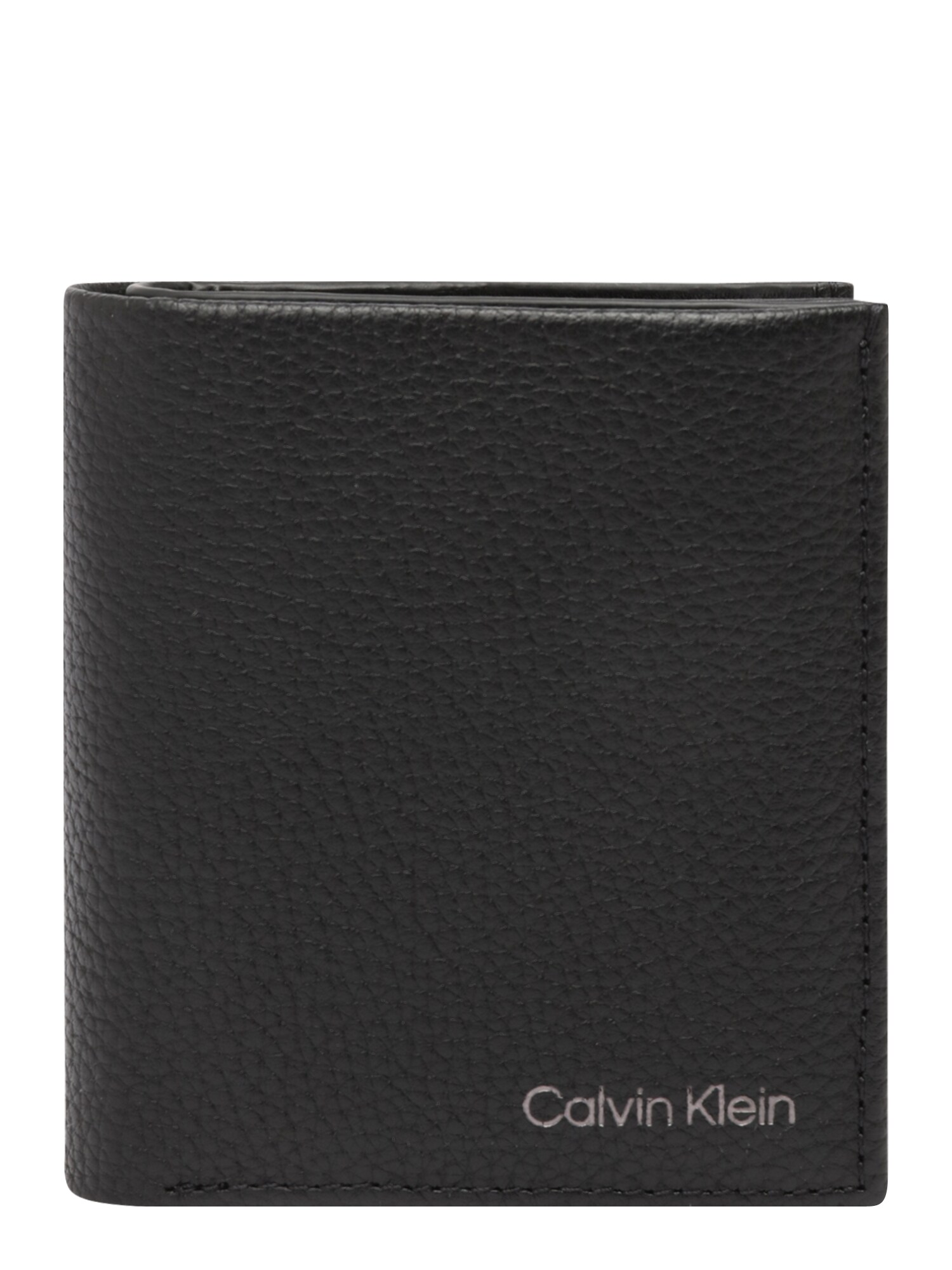 Calvin Klein Peňaženka 'Warmth'  striebornosivá / čierna