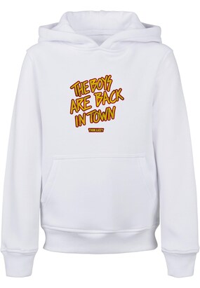 Merchcode Sweatshirt ‘Thin Lizzy – The Boys Stacked’ Geel / Rood / Wit