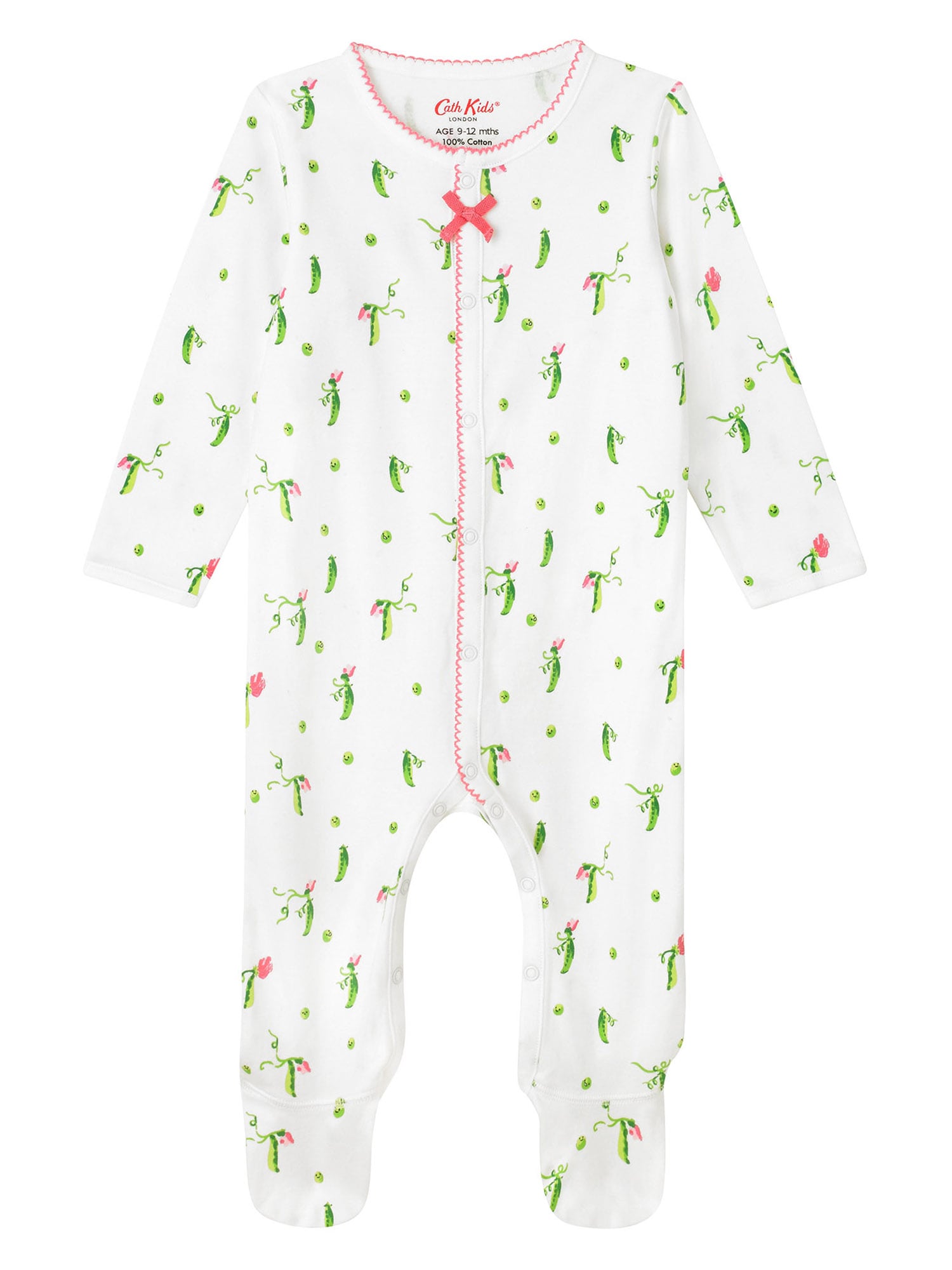 Cath Kidston Pijamale  crem / verde / verde deschis / roz pal