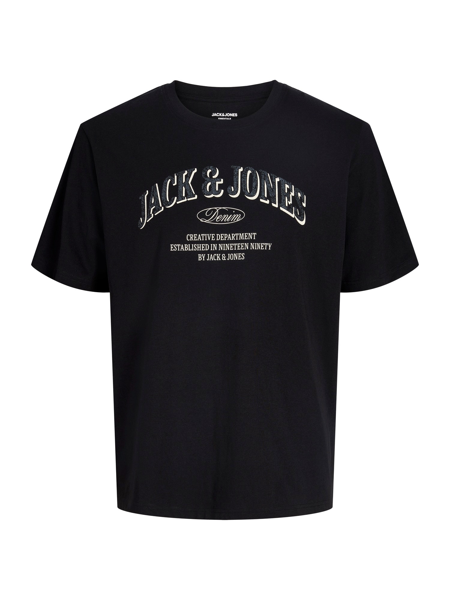 Jack & Jones Junior Tricou JJEDENVER gri închis / negru / alb