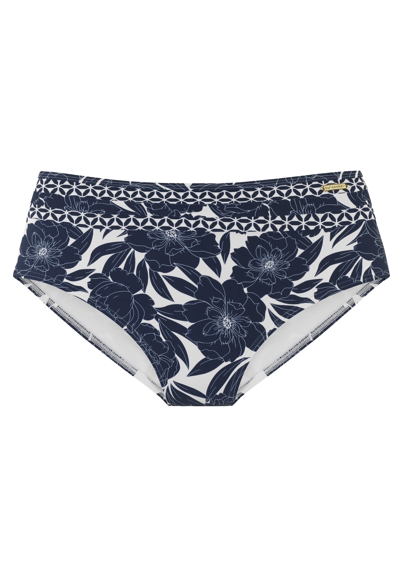 SUNSEEKER Slip costum de baie  albastru marin / alb