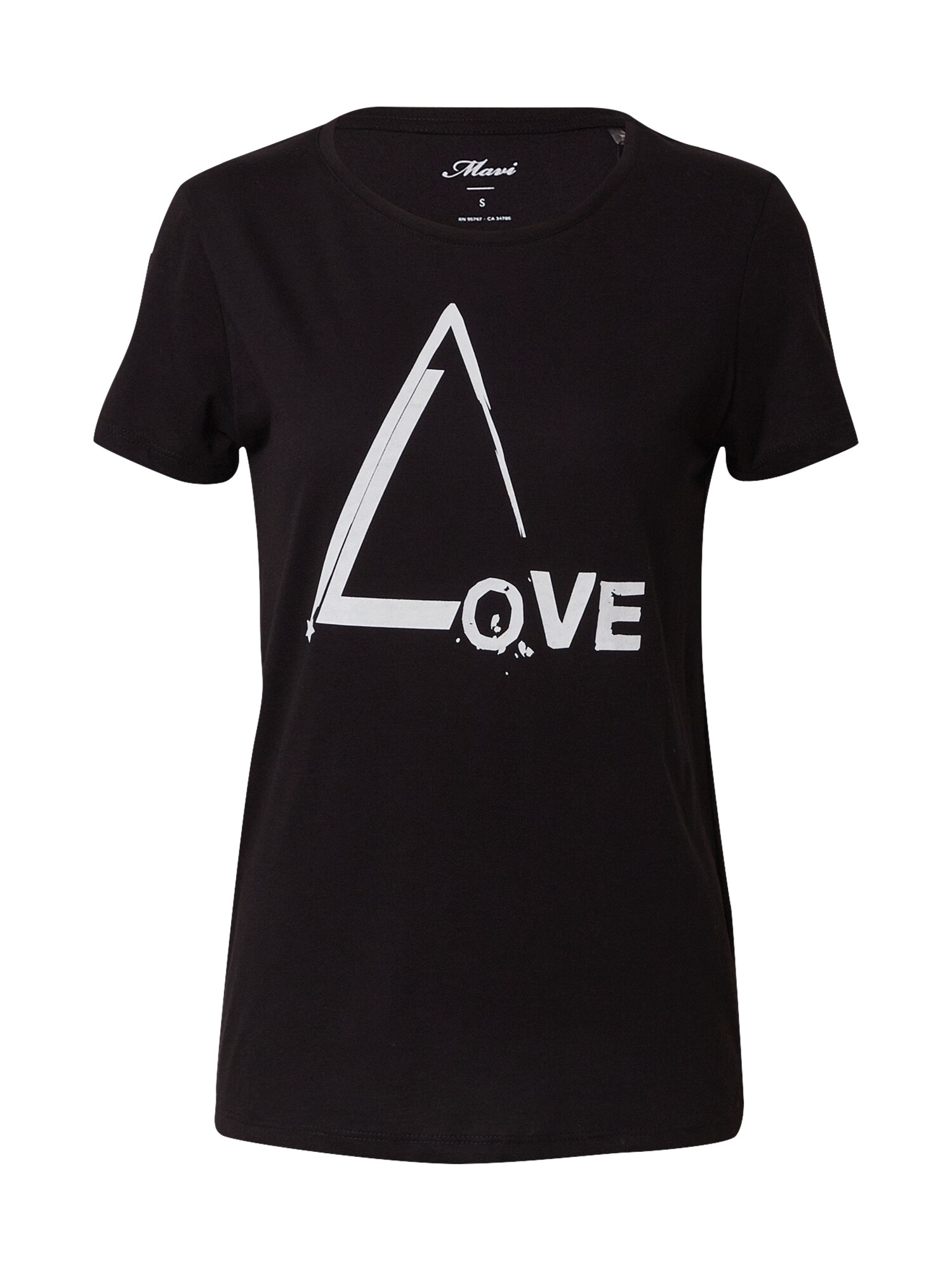 Mavi Marškinėliai 'Love'  juoda / balta