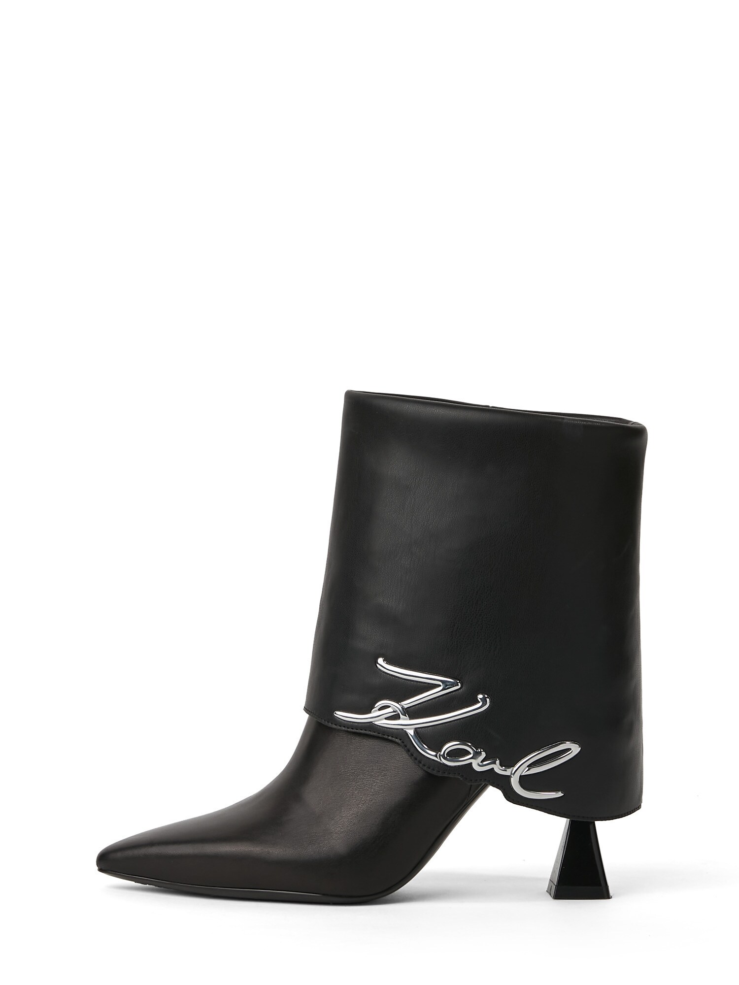 Karl Lagerfeld Botine Debut II  negru / argintiu