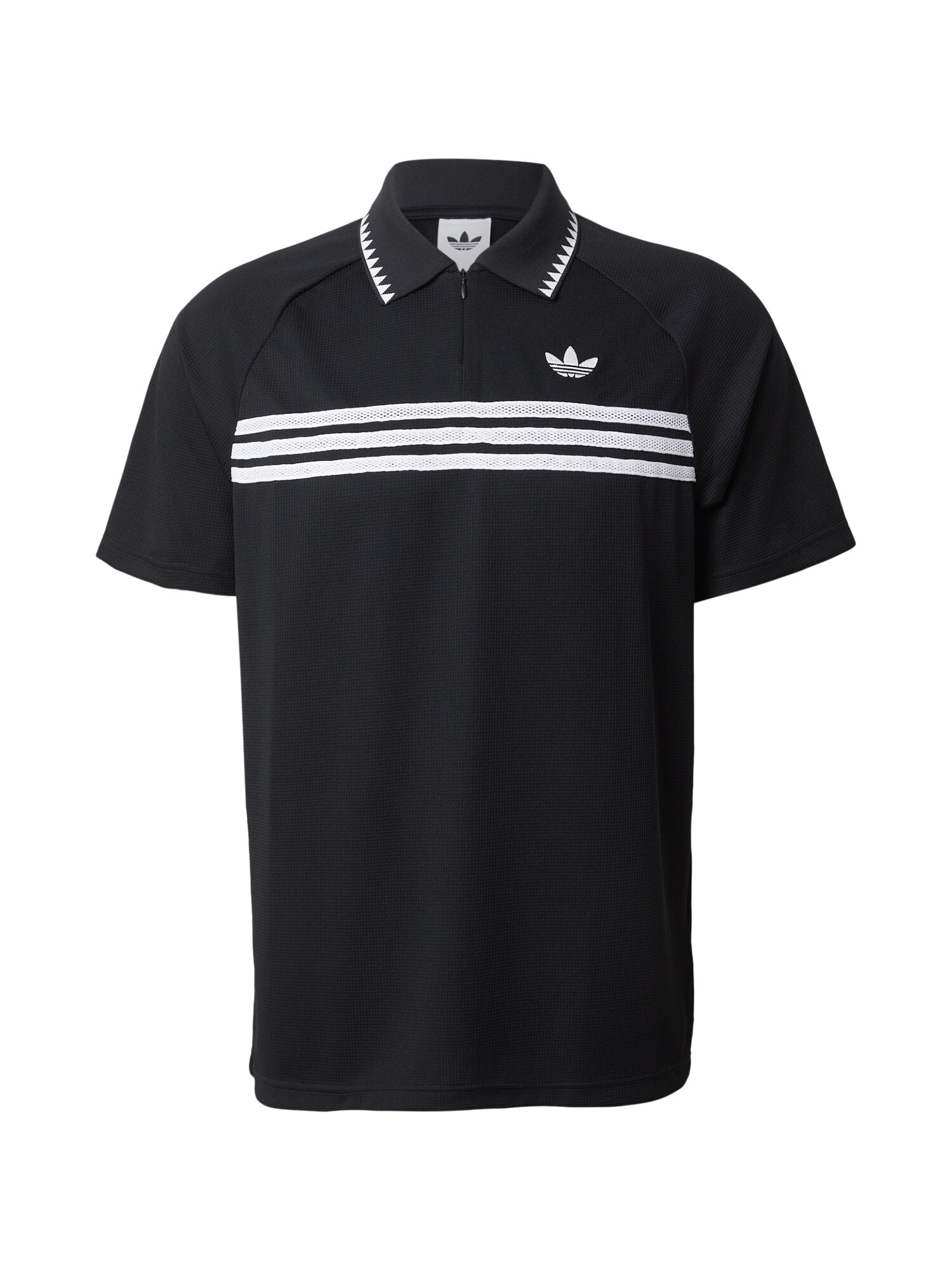 ADIDAS ORIGINALS Tricou CHEST STRIPES negru / alb