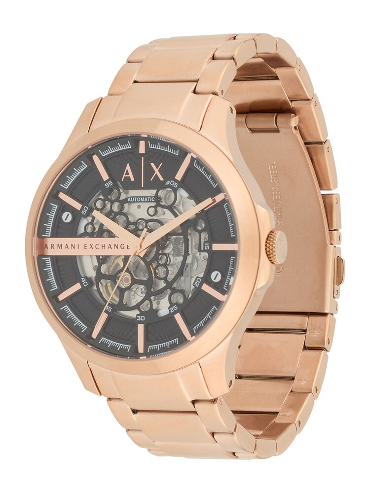 ARMANI EXCHANGE Uhr Herren Größe One Size rosegold / schwarz