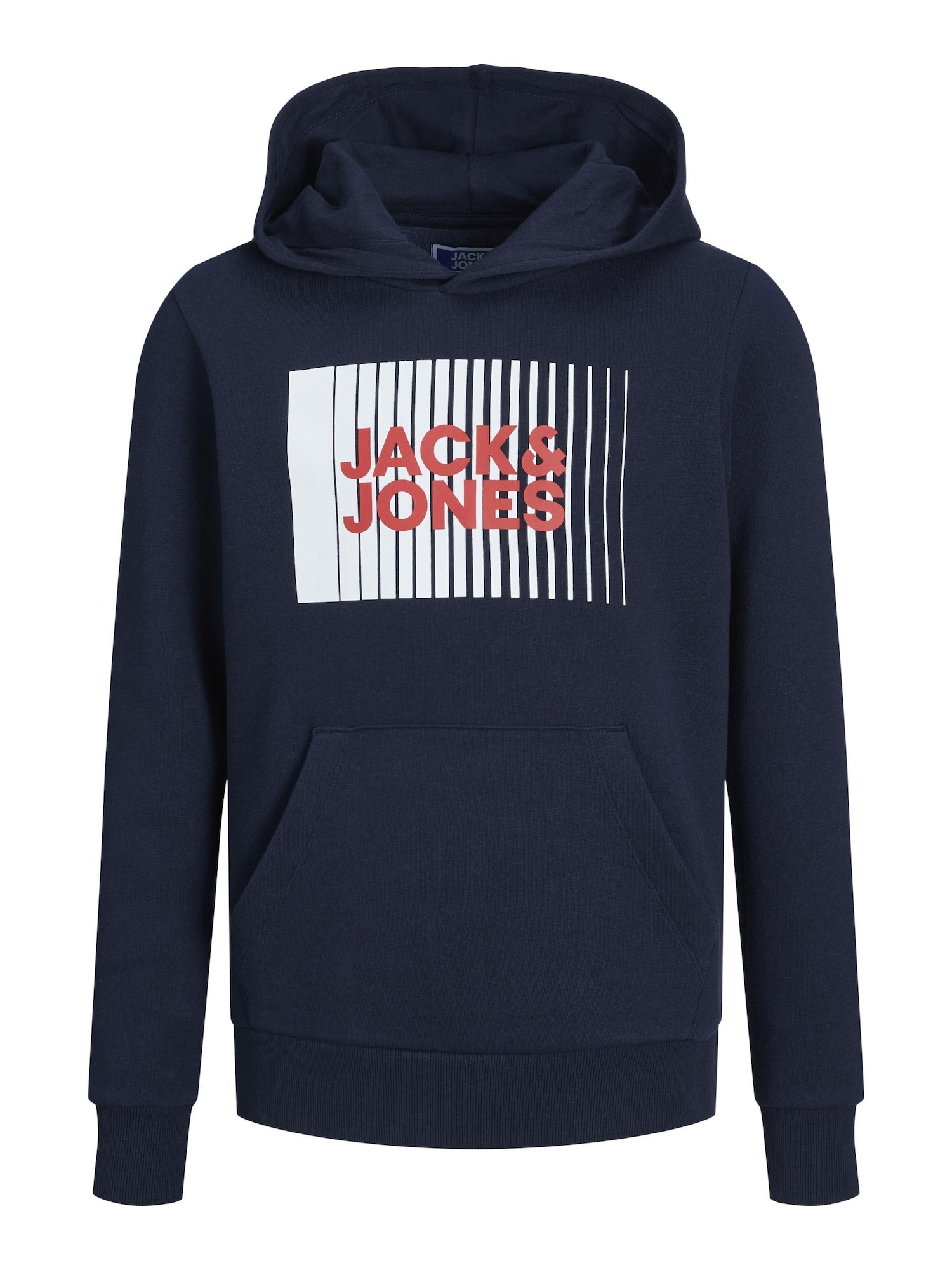 Jack & Jones Junior Mikina  námornícka modrá / melónová / biela