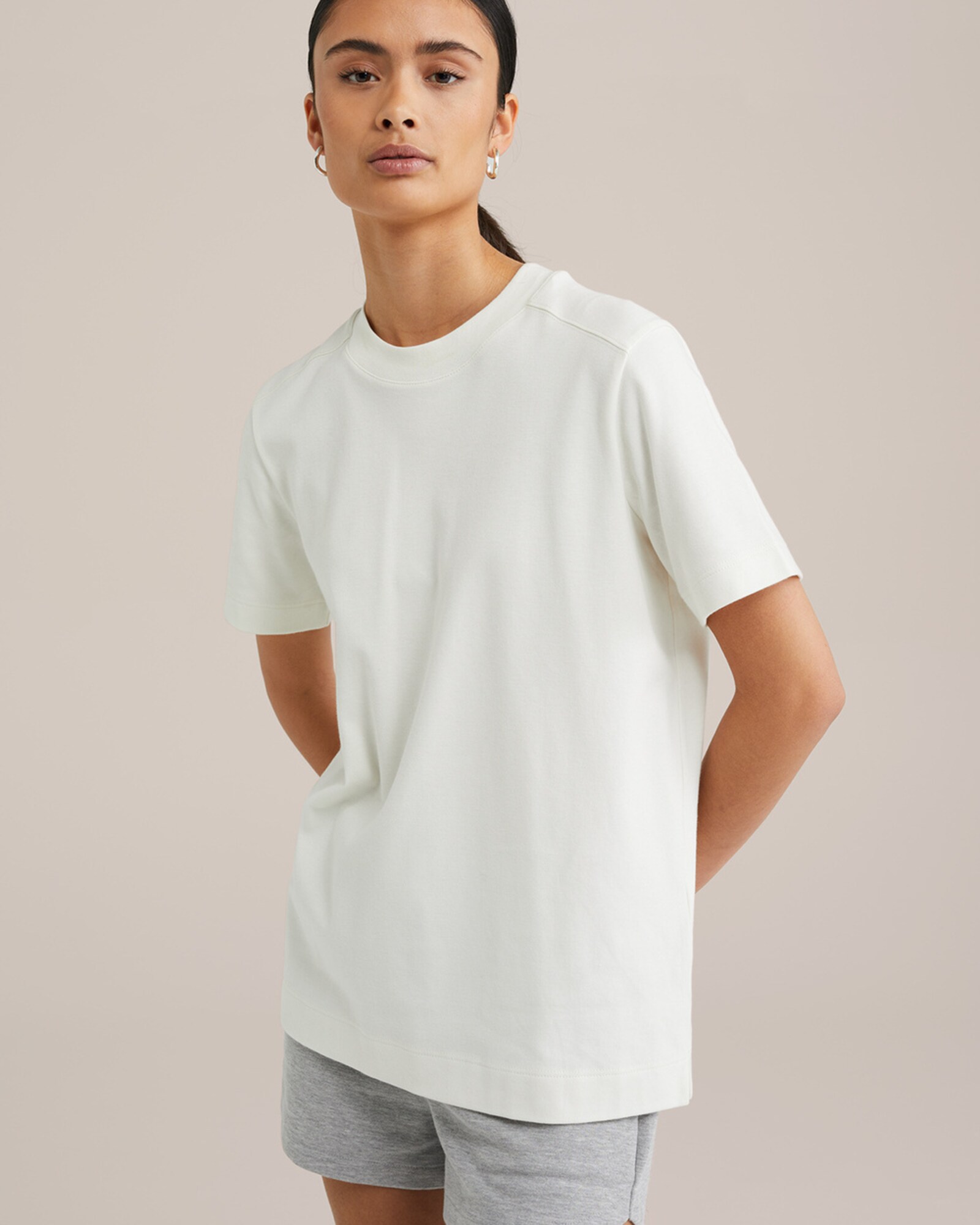 WE Fashion Póló elefántcsont termék 2. képe