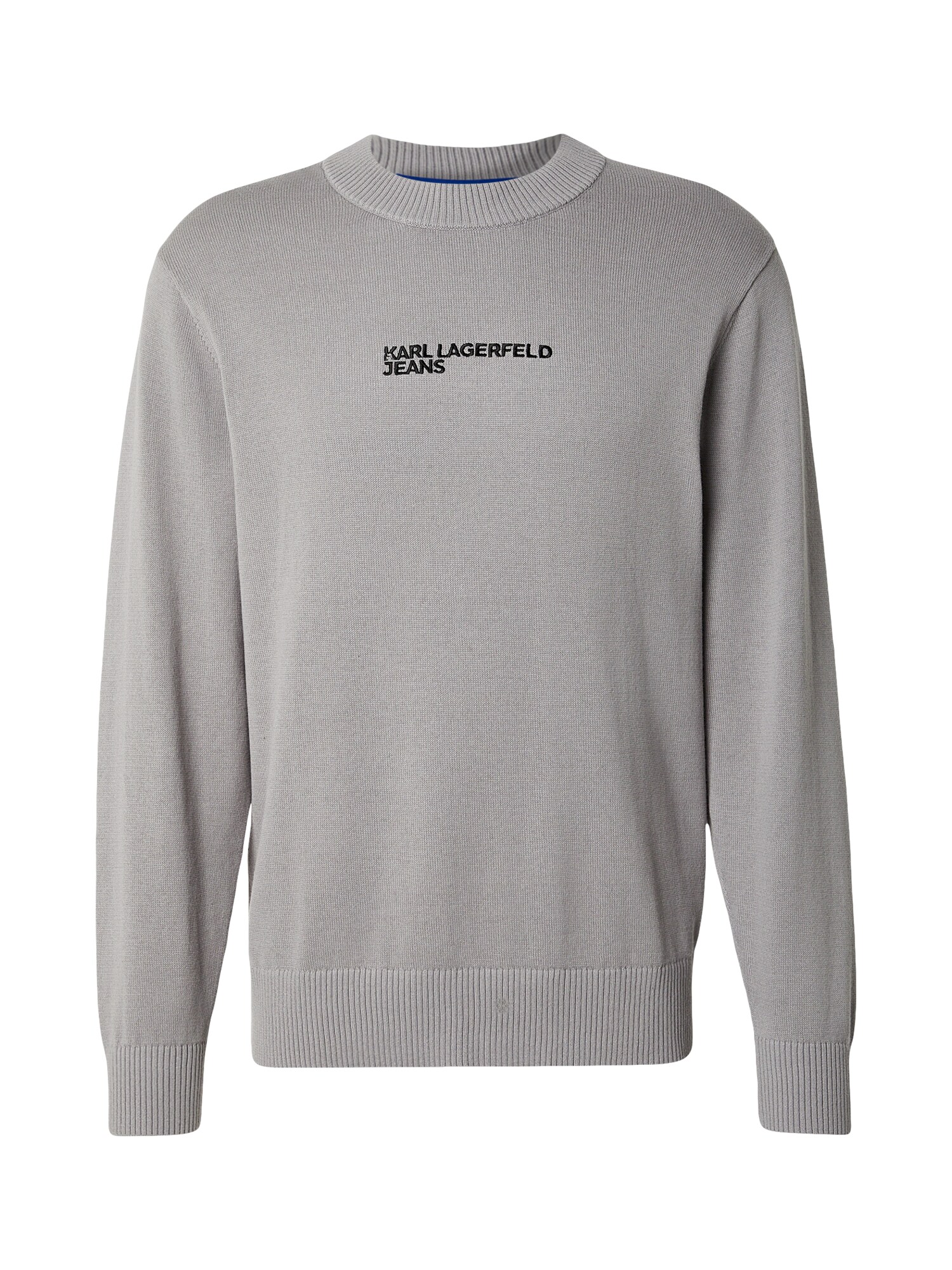 KARL LAGERFELD JEANS Pulover 'IKON'  gri / negru