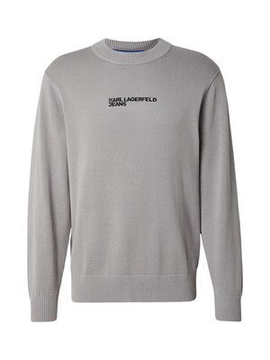 KARL LAGERFELD JEANS Jersey 'IKON'  gris / negro