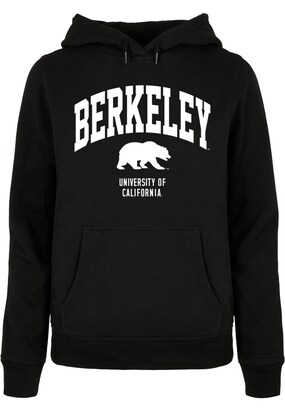 Merchcode Sweatshirt ‘Berkeley University – Bear’ Zwart / Wit