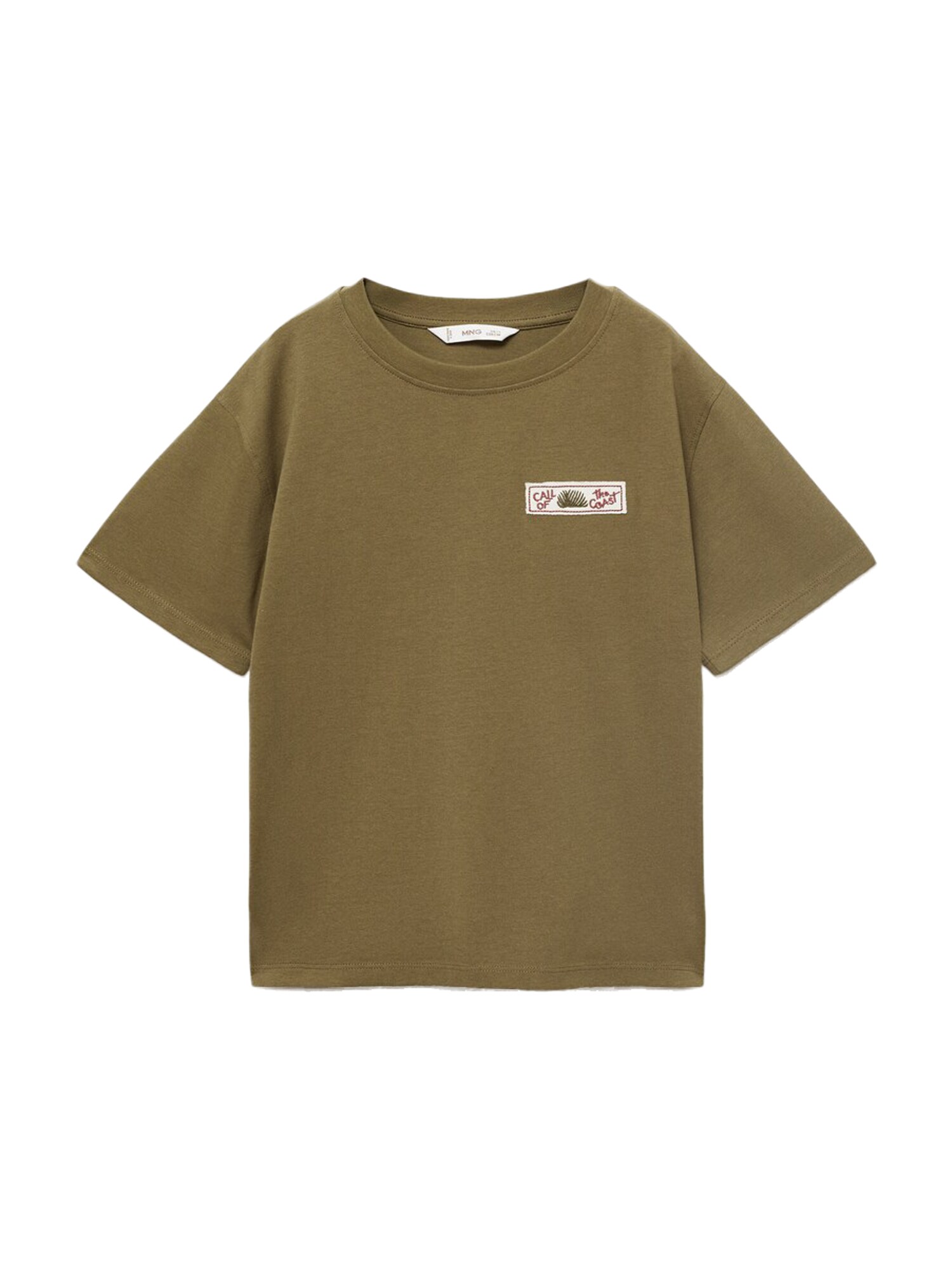 MANGO KIDS Tricou COCOA  verde / alb murdar