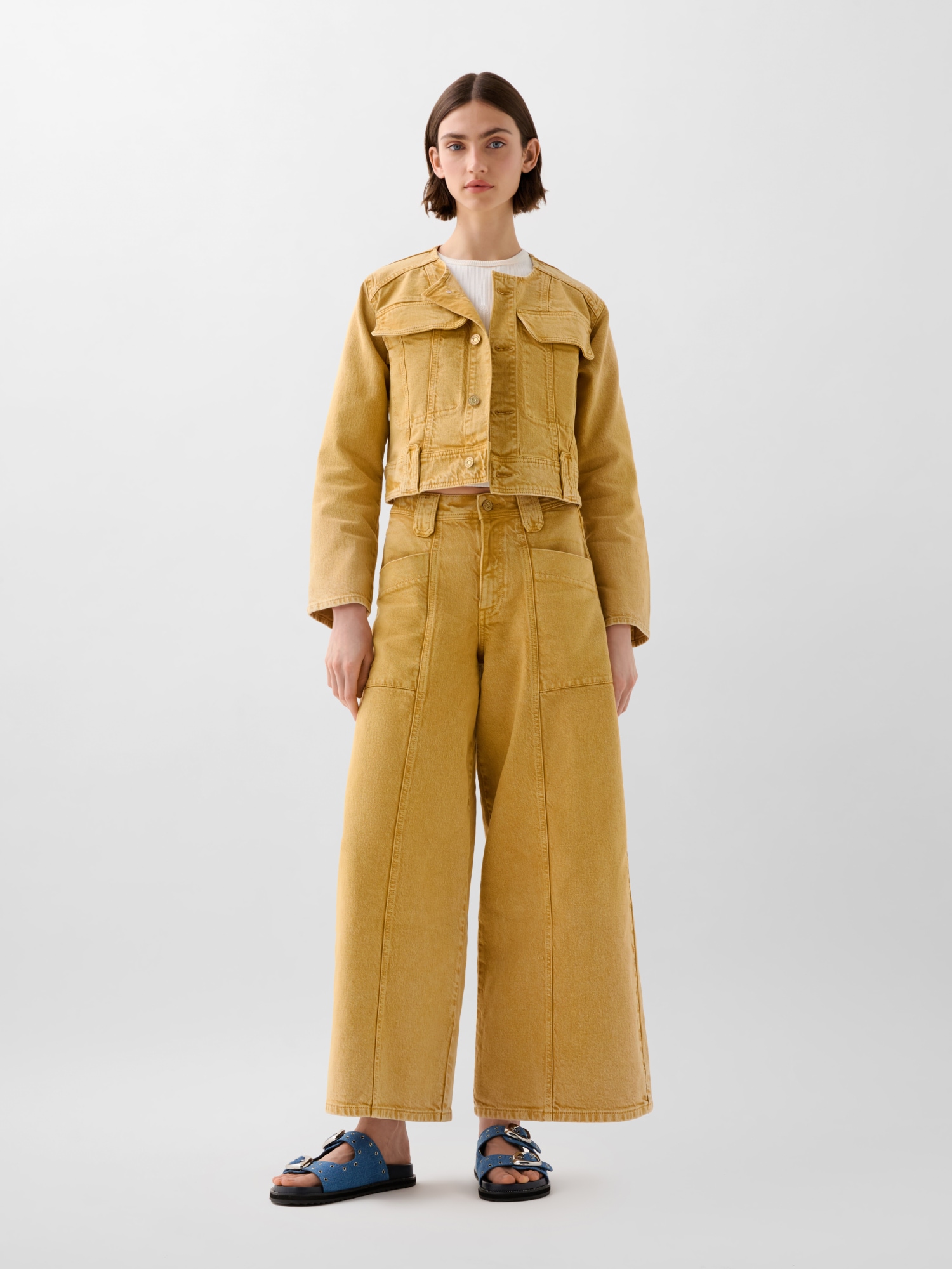 Thumbnail - Scalpers Culotte Washed Denim Pant