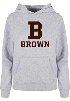 Merchcode Sweatshirt ‘Brown University’ Donkerbruin / Grijs