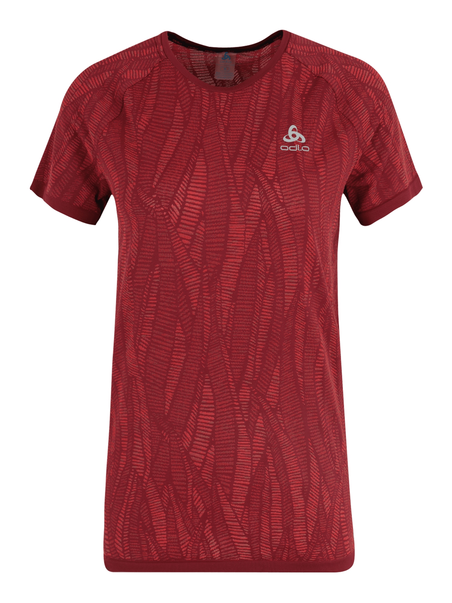 ODLO Sportiniai apatiniai marškinėliai šviesiai pilka / raudona / melionų spalva