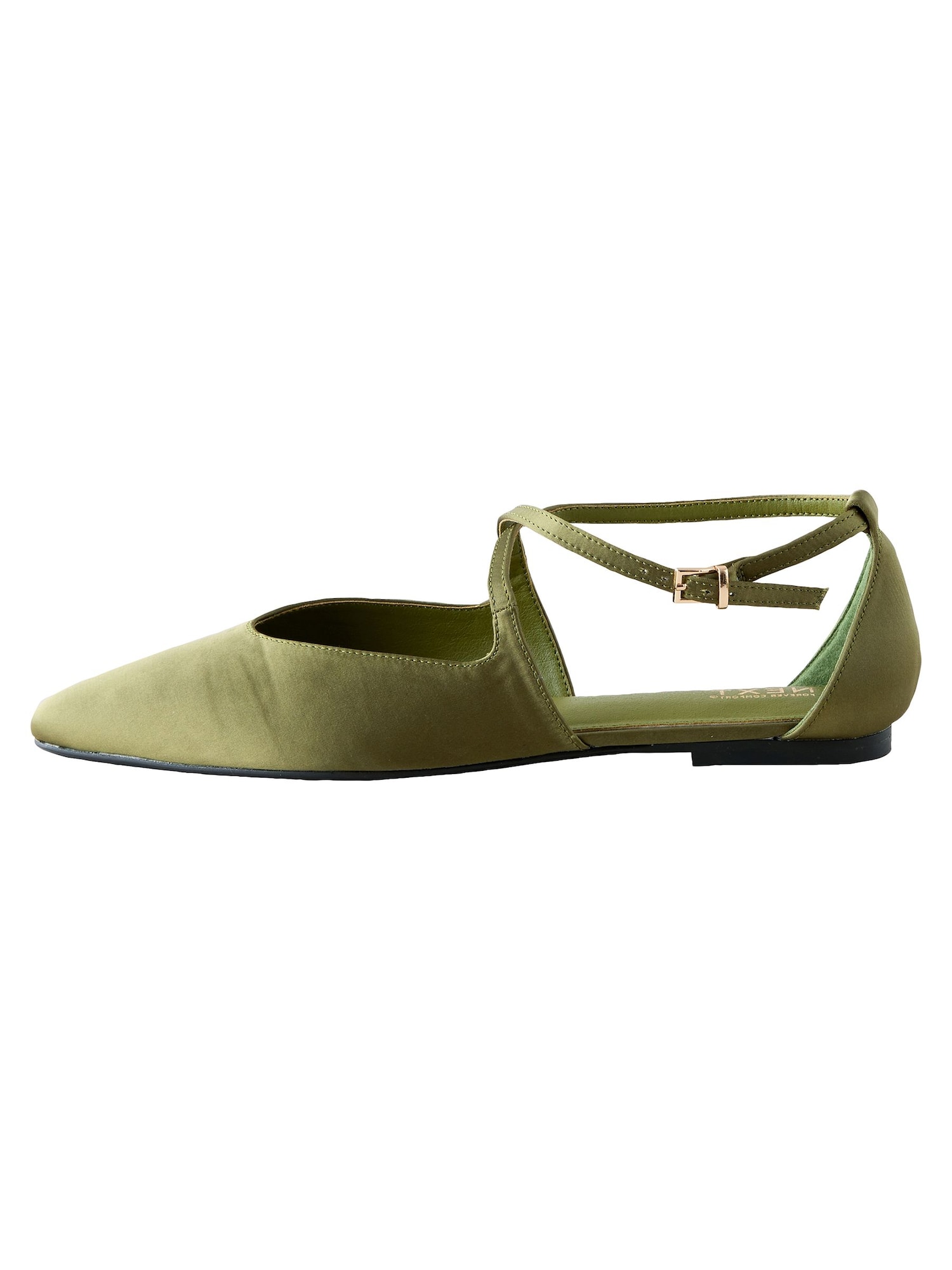 Next Balerini cu curea glezna Forever Comfort  oliv