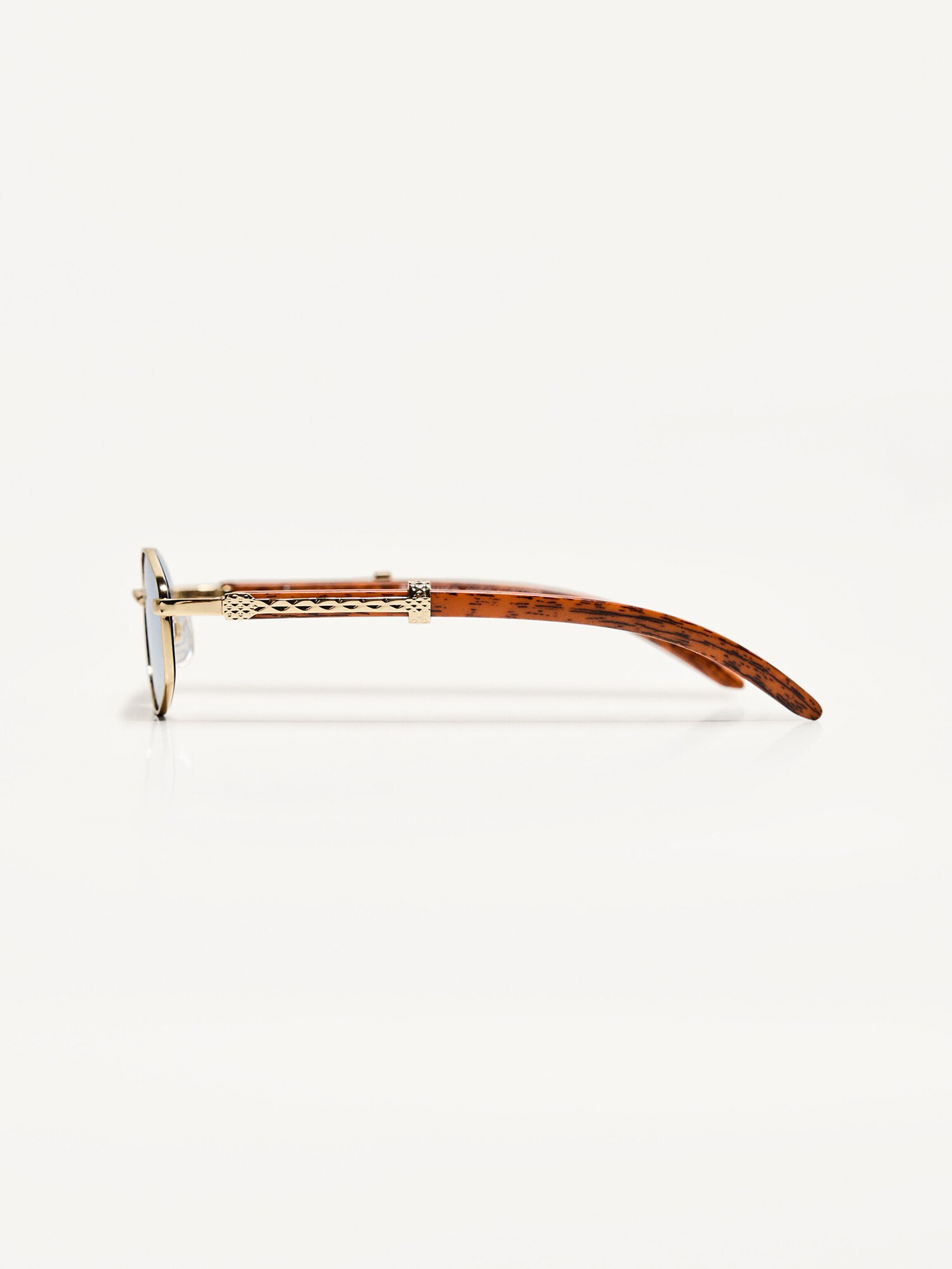 Bershka Ochelari de soare  albastru / maro / auriu