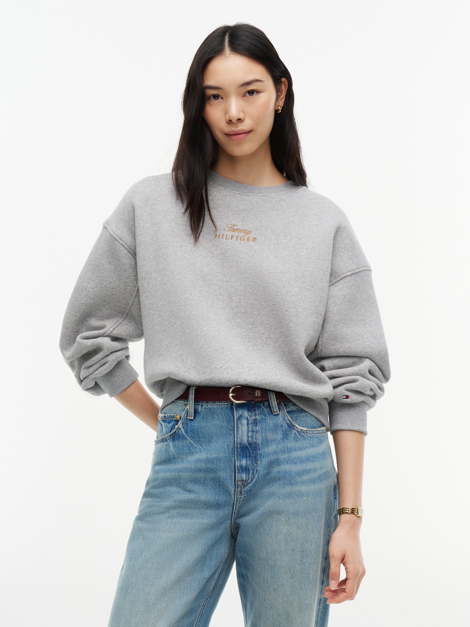 TOMMY HILFIGER Sudadera  gris moteado – imagen 2