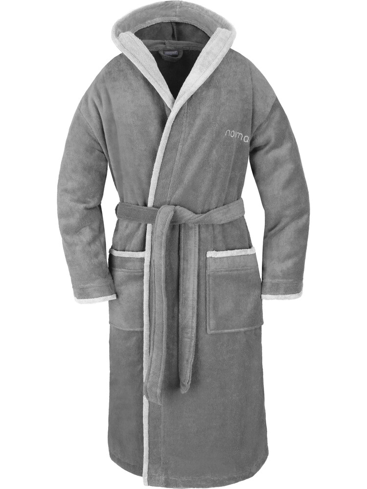 normani Bademantel 'Rob' Damen Größe XXXL grau / hellgrau