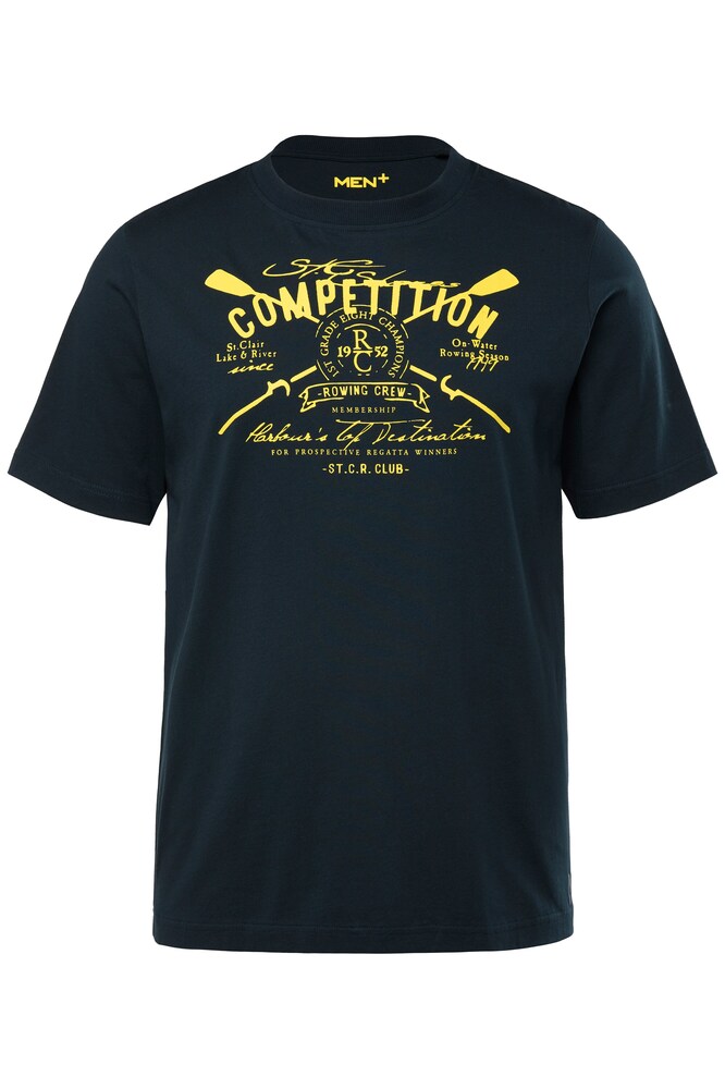 Men Plus T-Shirt Herren Größe 8XL navy / zitronengelb