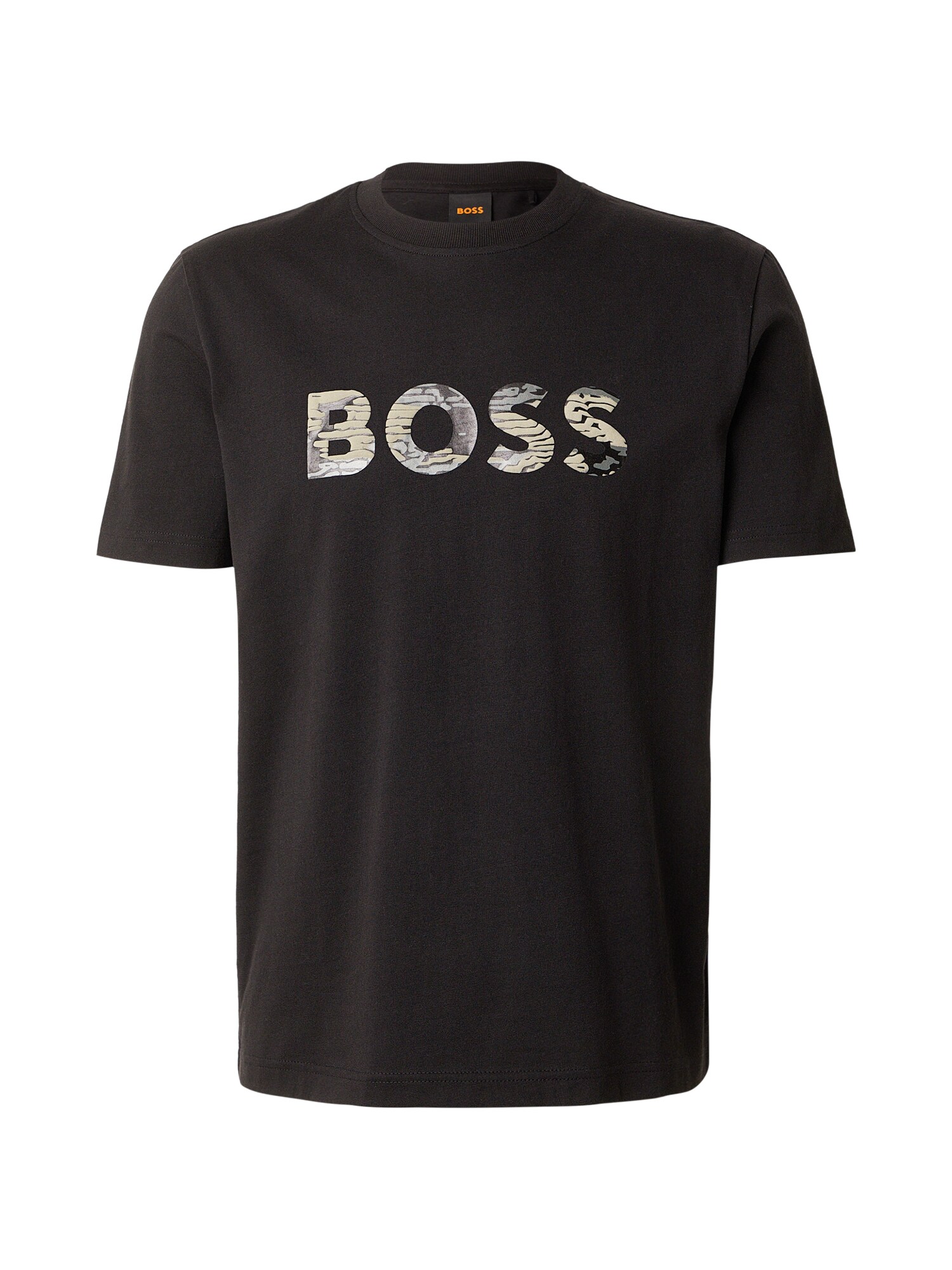 BOSS Tricou Insignia  gri bazalt / oliv / negru