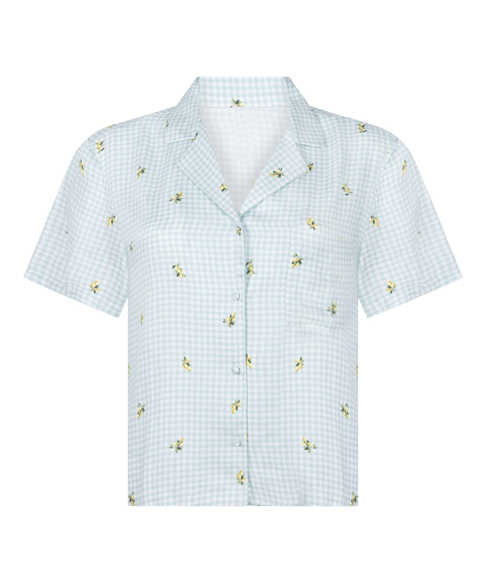Hunkemöller Bluză de noapte  galben / verde iarbă / verde deschis / alb natural