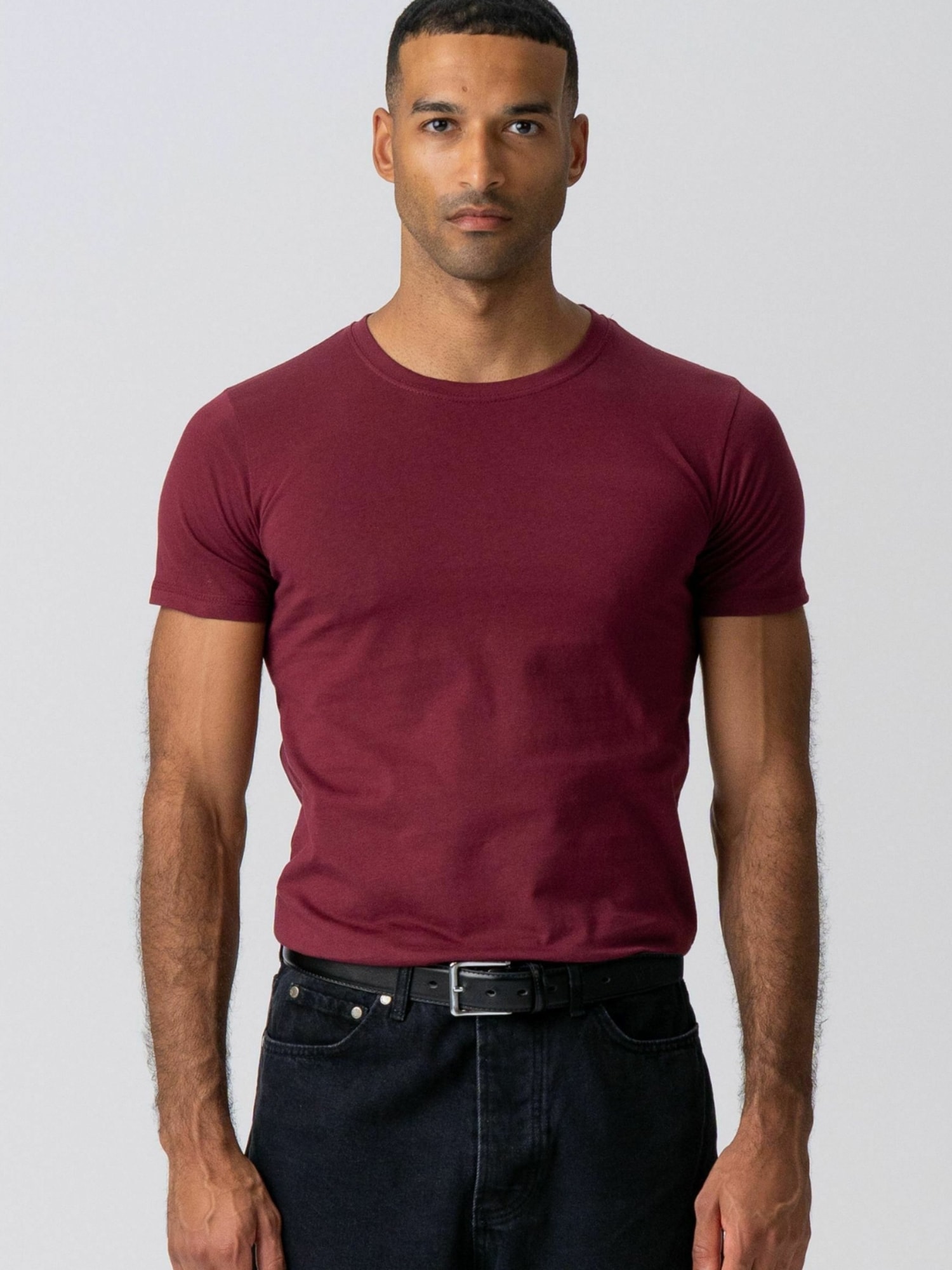 TEESHOPPEN Cămașă ' Muscle T '  roșu bordeaux