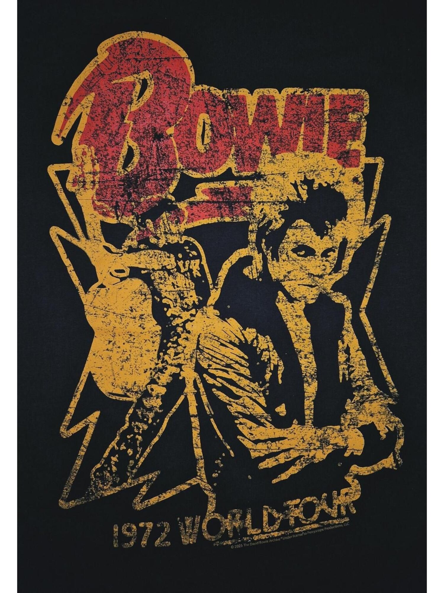 Rockshirts Camiseta 'David Bowie 1972 Tour T-Shirt' negro – imagen 3