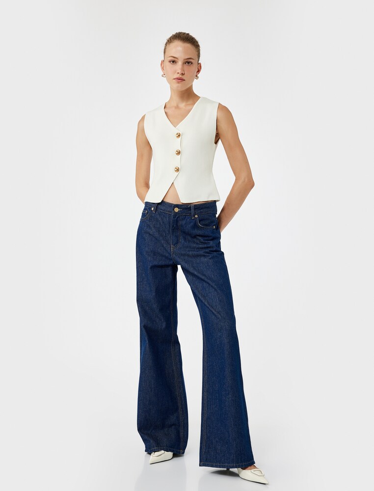 Koton Weste Damen Größe L weiß