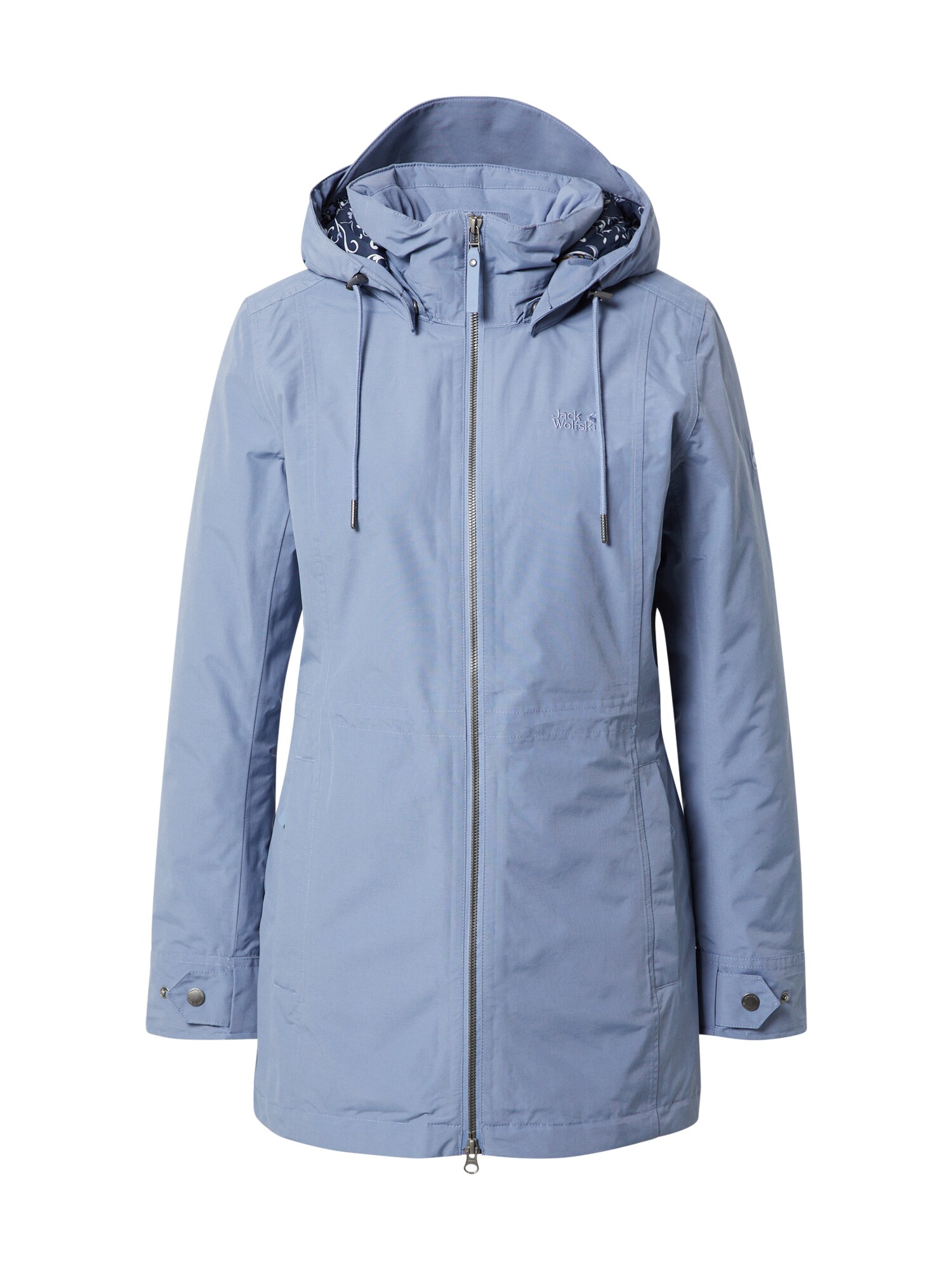 JACK WOLFSKIN Laisvalaikio striukė 'WILDWOOD'  mėlyna dūmų spalva