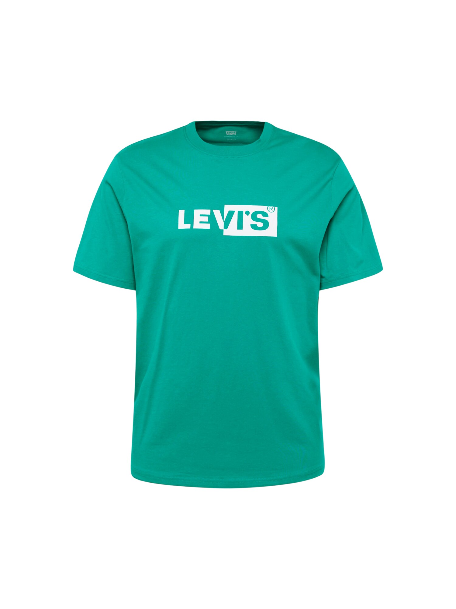 LEVI'S ® Tričko 'Relaxed Fit Tee'  zelená / biela