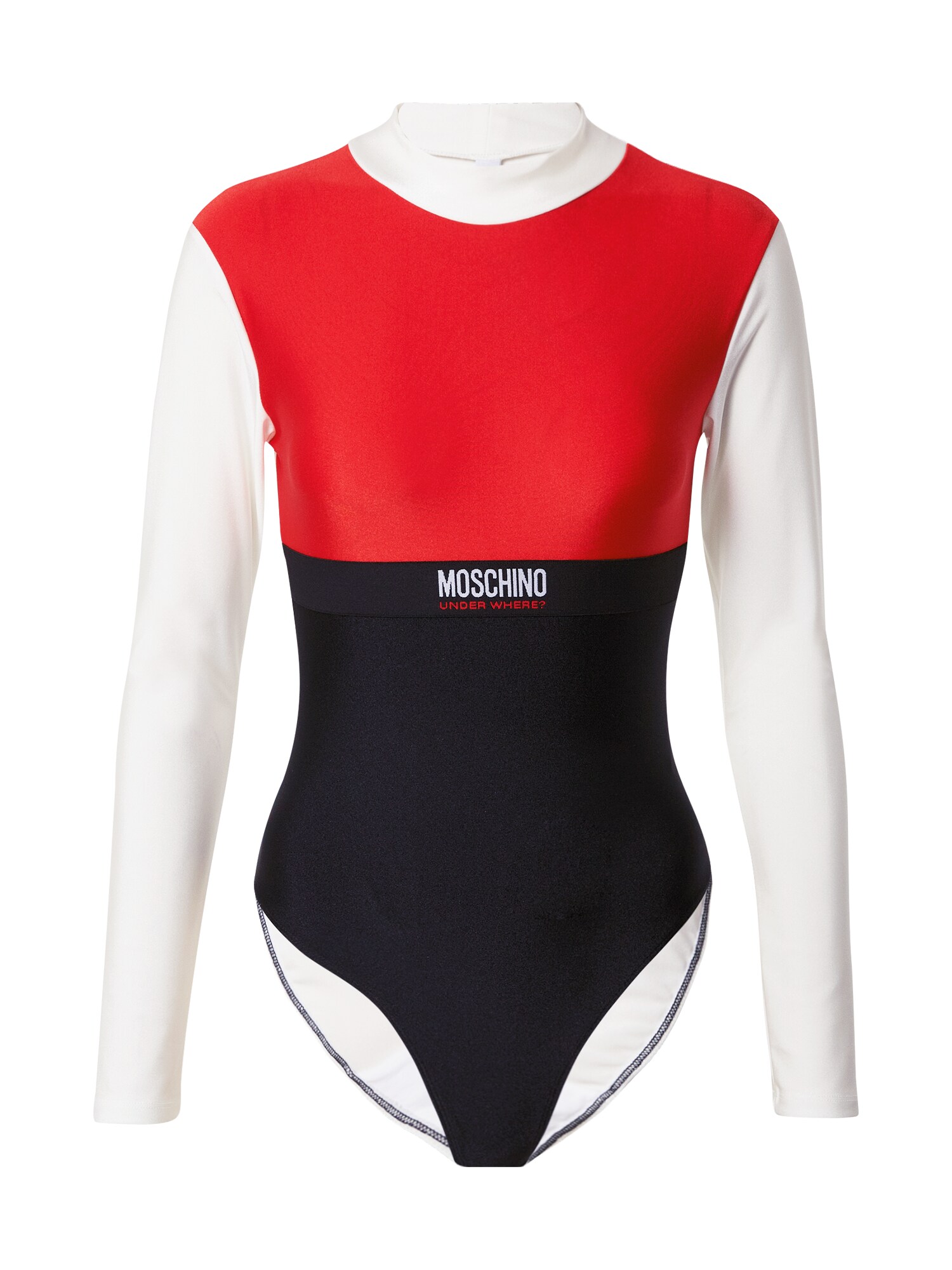 Moschino Underwear Marškinėliai-glaustinukė  mišrios spalvos / juoda / balta / šviesiai raudona