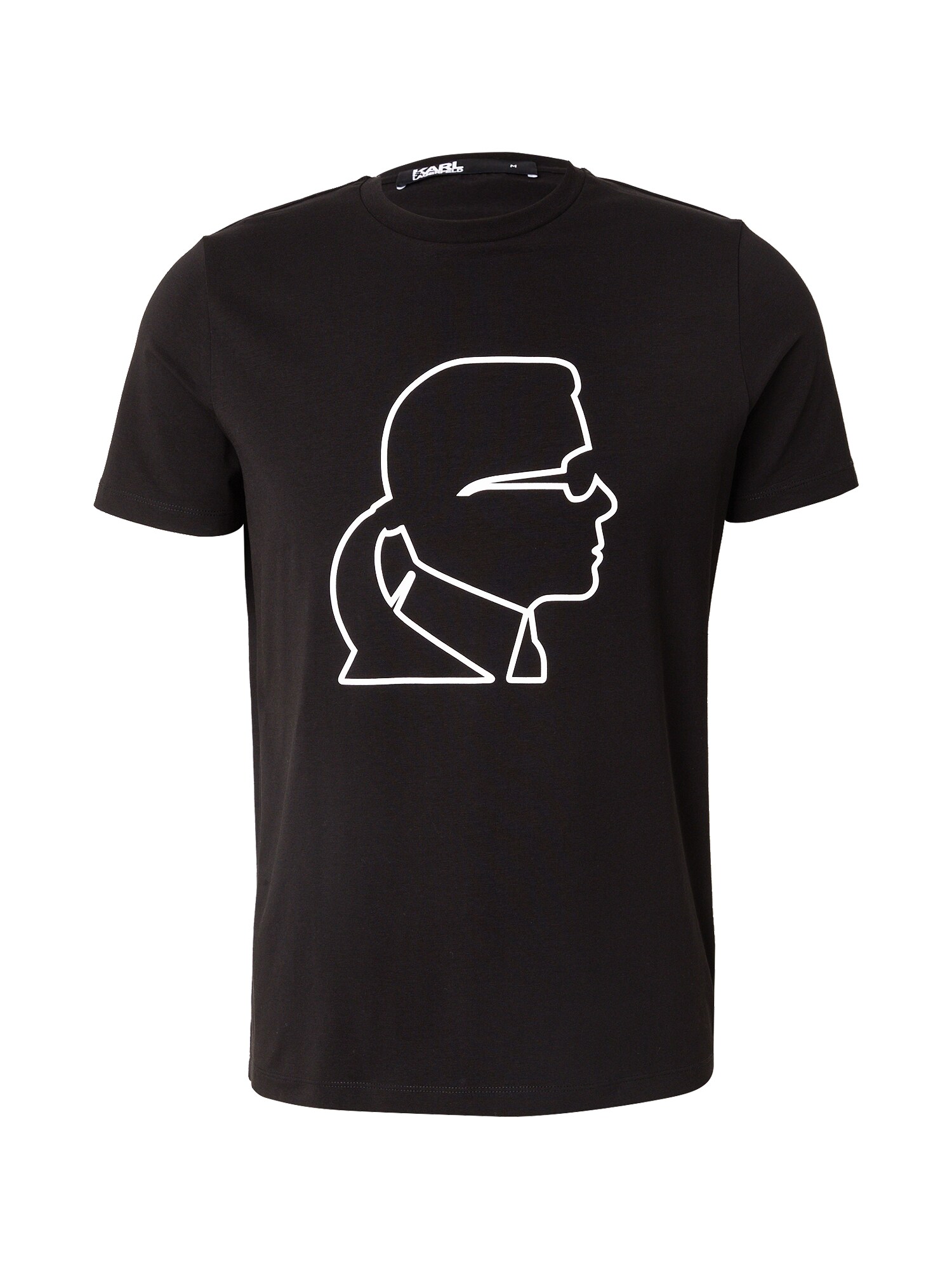 Karl Lagerfeld Tricou  negru / alb