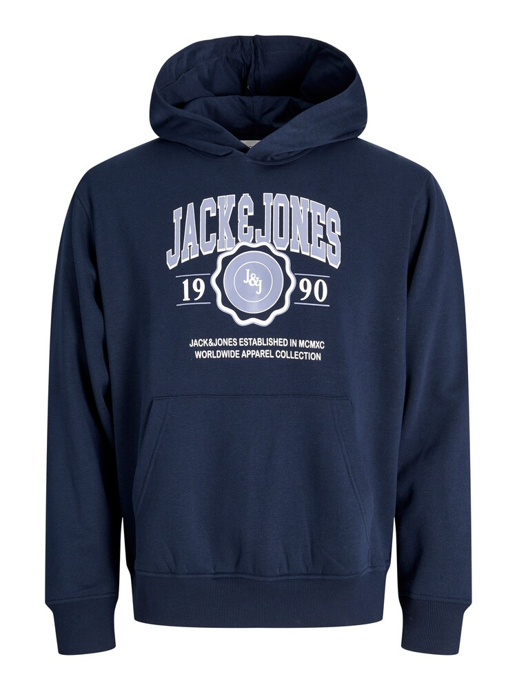 Jack & Jones Plus Sweatshirt Herren Größe 4XL grau / lila / weiß