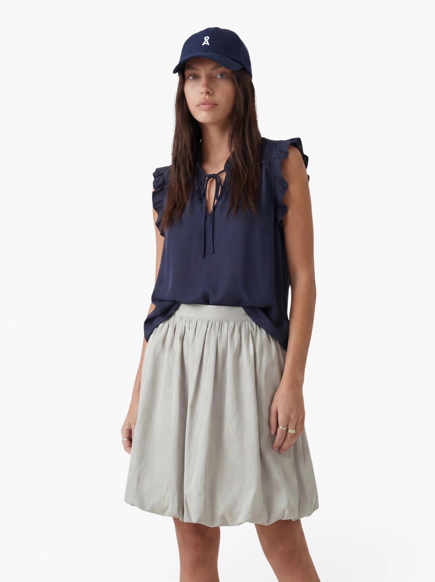 VERO MODA Blúzka 'VMALBA'  námornícka modrá (obrázok 4)