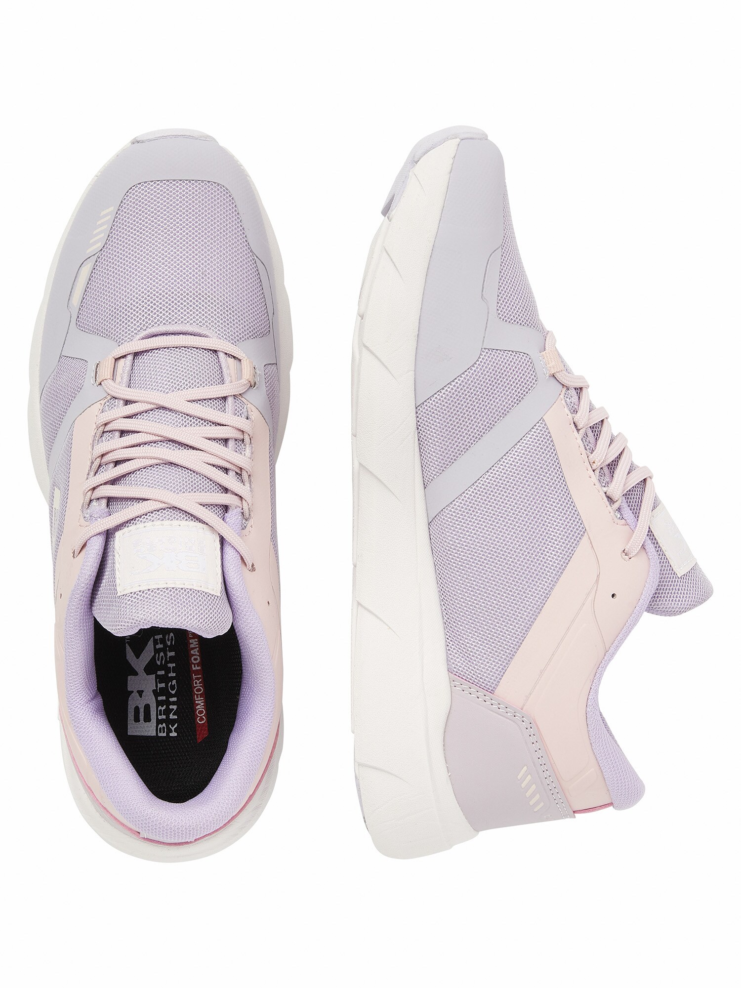 BRITISH KNIGHTS Zapatillas deportivas bajas 'LUXON'  lila pastel / rosa pastel / blanco natural – imagen 3
