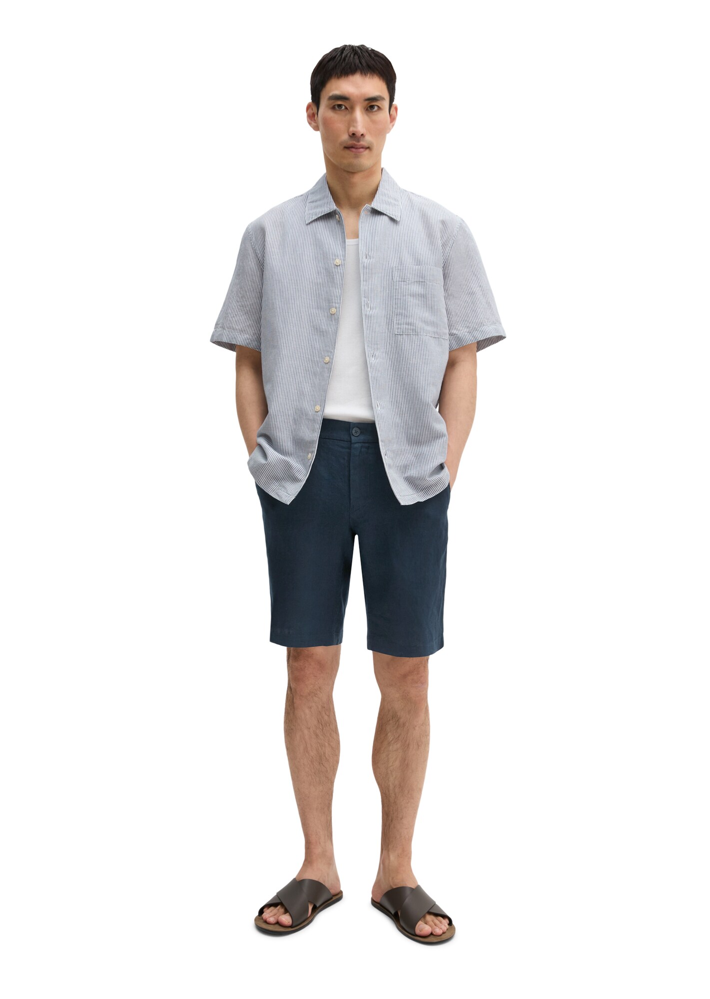 Marc O'Polo Camisa  azul / blanco – imagen 4