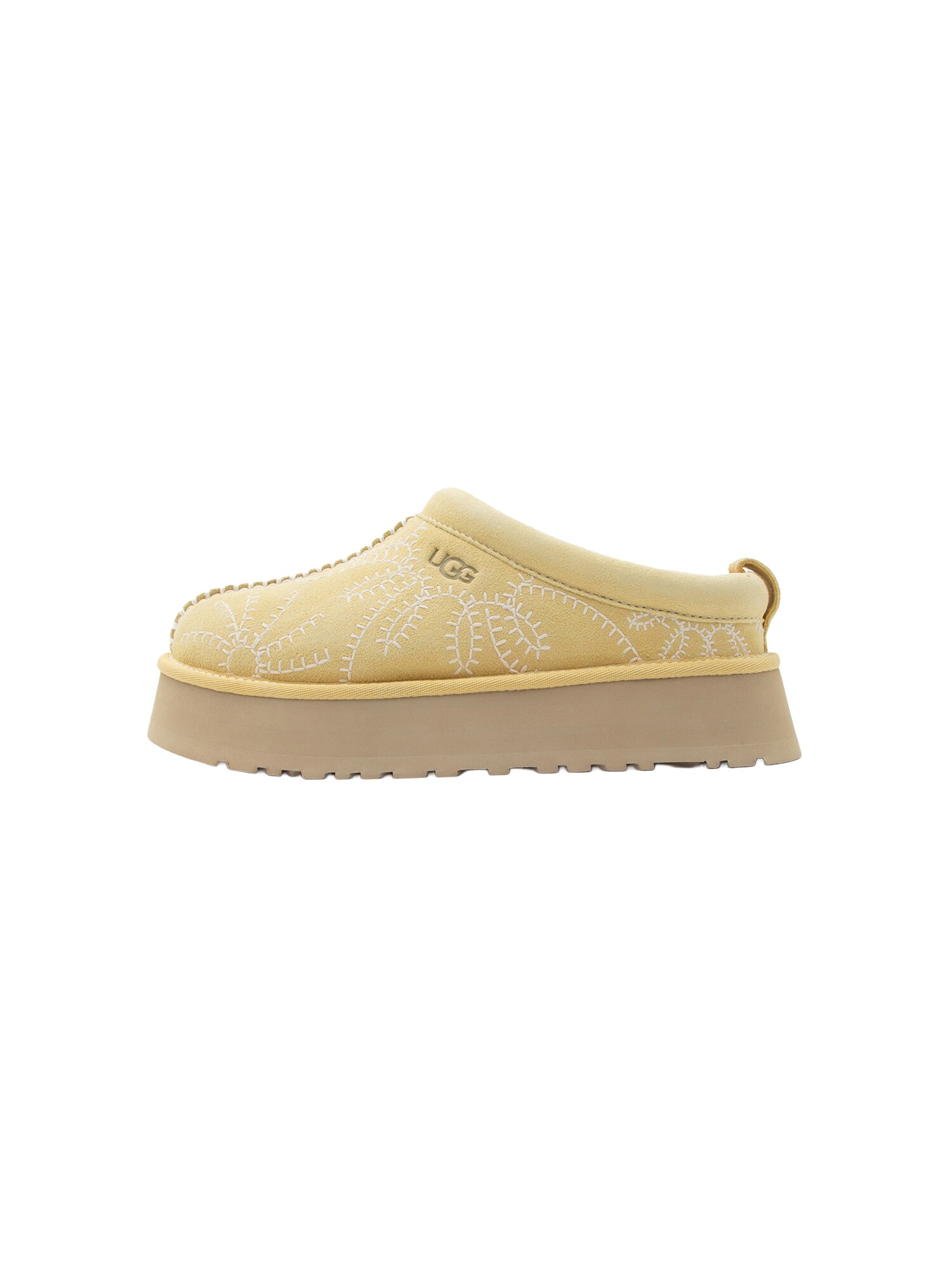 UGG Šľapky 'Tazz Botanic'  žltá / biela