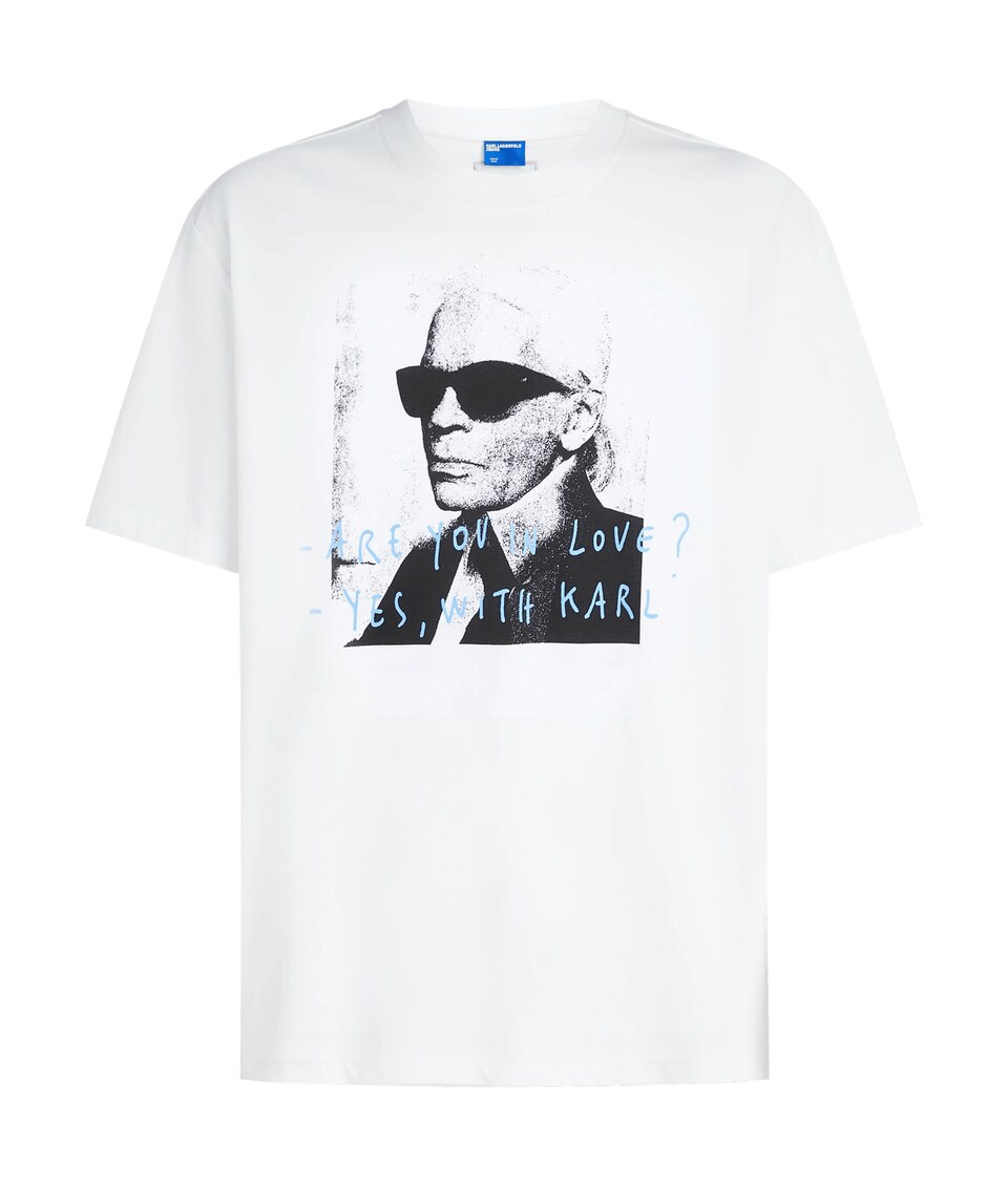 T-shirt 'KLJ X Pietro Terzini' ljusblå / svart