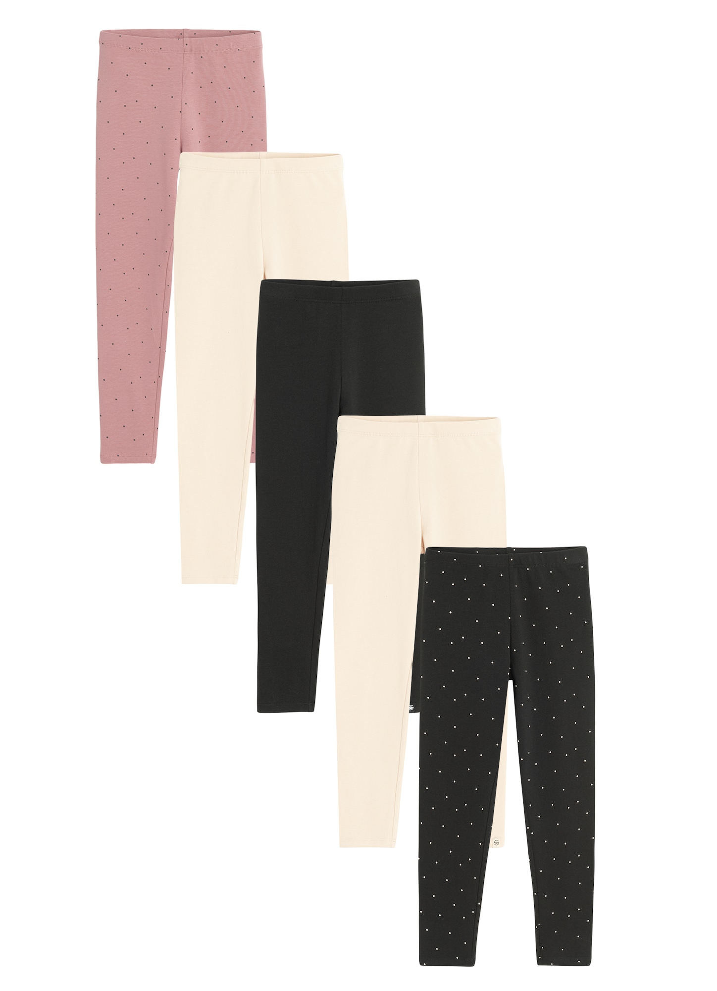 Cool Club Leggings bej deschis / roz pal / negru