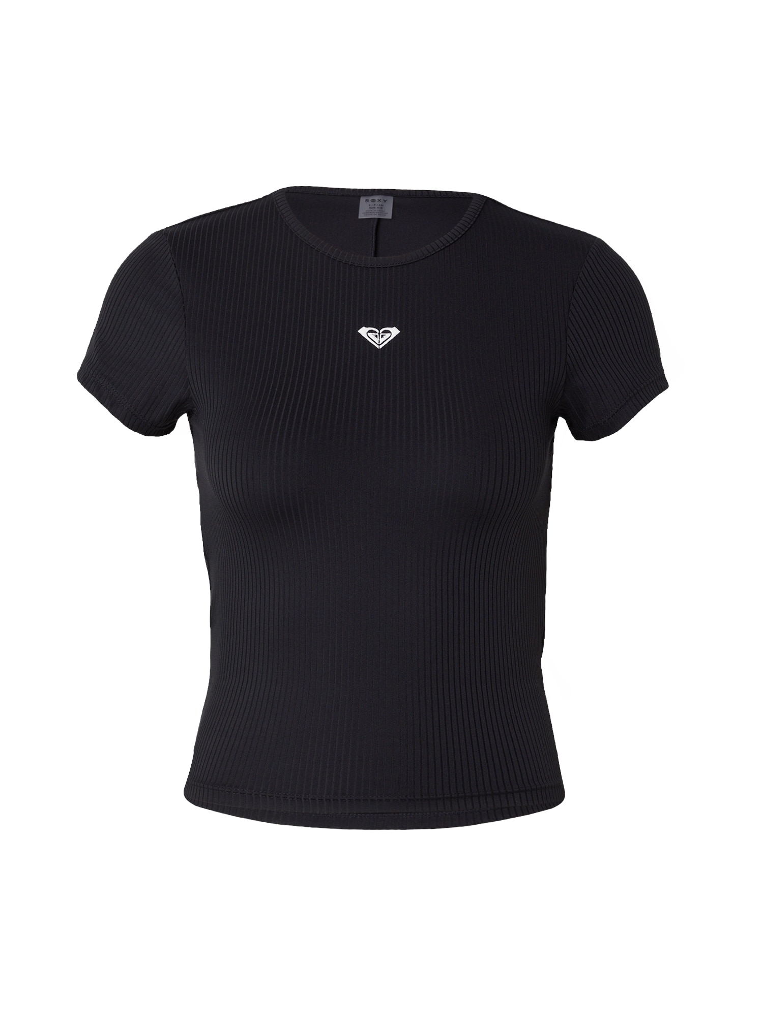 ROXY Tričko 'RISE & VIBE'  čierna / biela