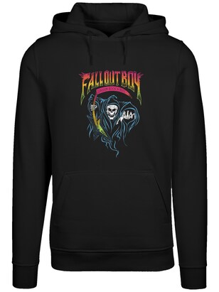 F4NT4STIC Sweatshirt ‘Fall Out Boy Rock And Roll Reaper’ Blauw / Oranje / Pink / Zwart