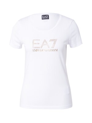 EA7 Emporio Armani Camiseta  oro / blanco