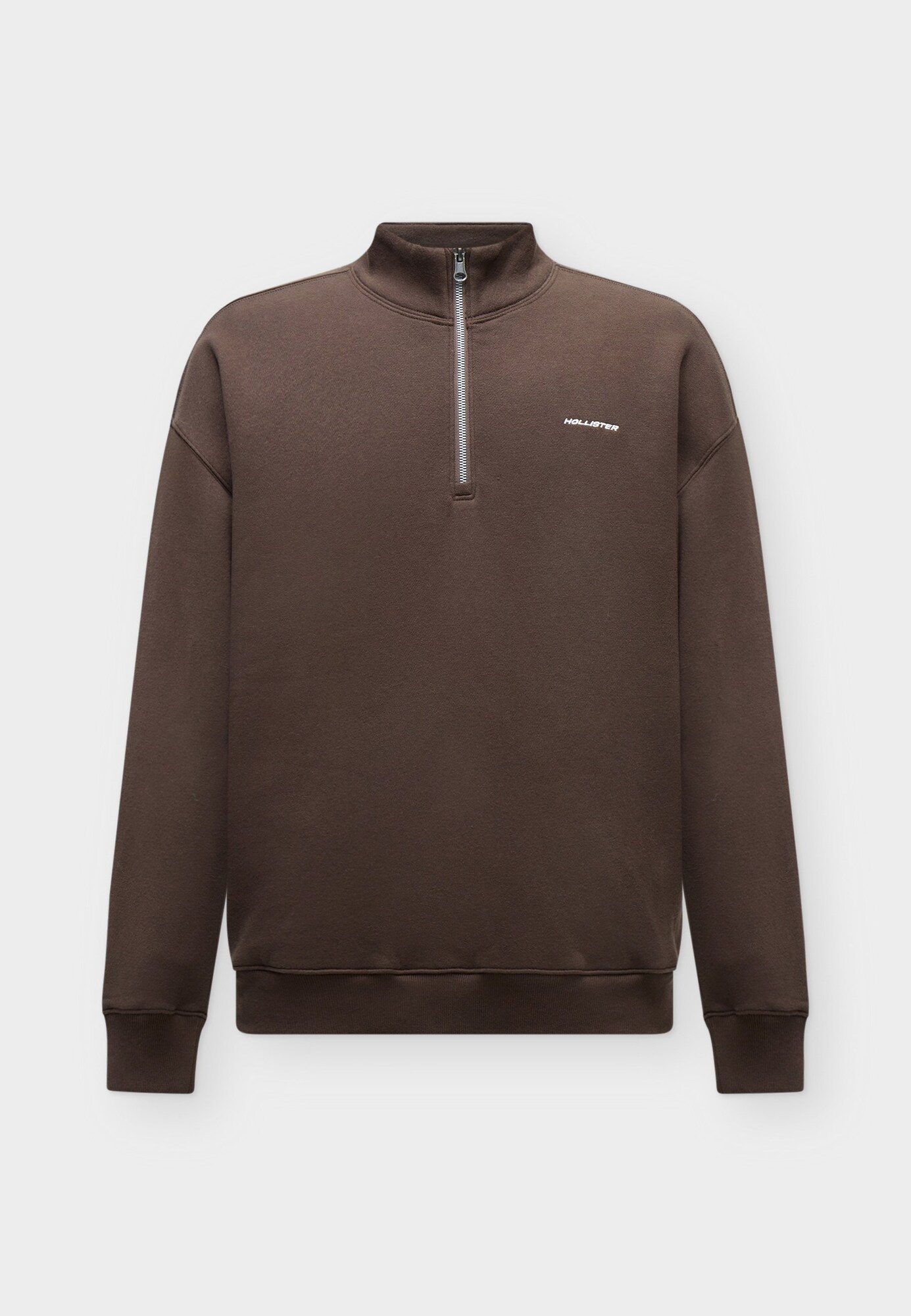 HOLLISTER Bluză de molton ciocolatiu