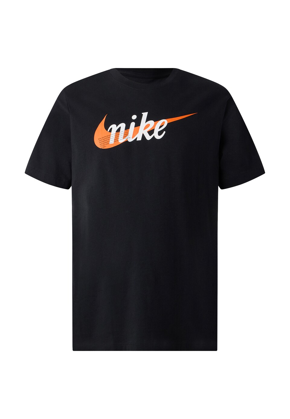 T-shirt ljusorange / svart