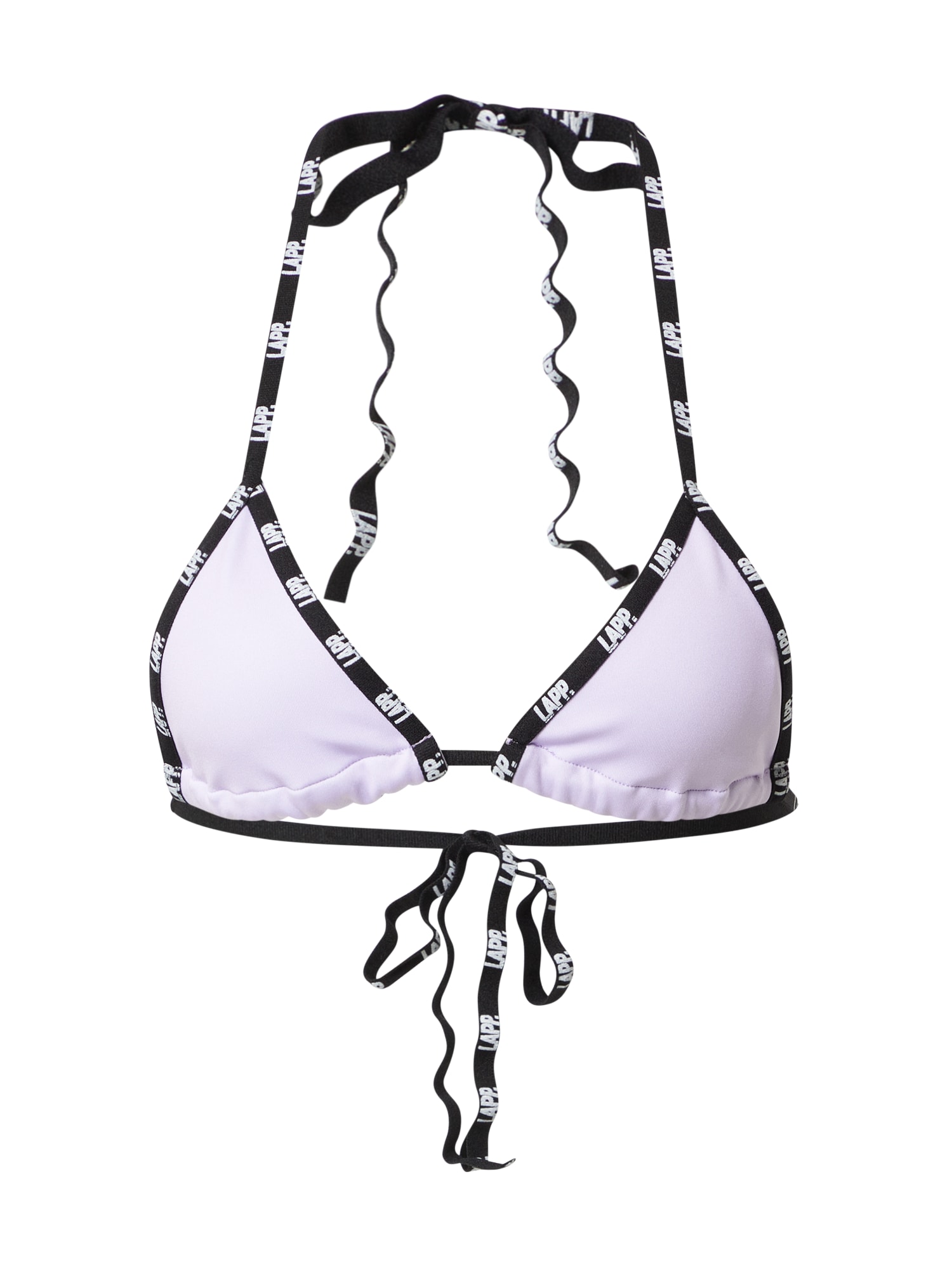 Lapp the Brand Sportinio bikinio viršutinė dalis šviesiai violetinė / juoda / balta